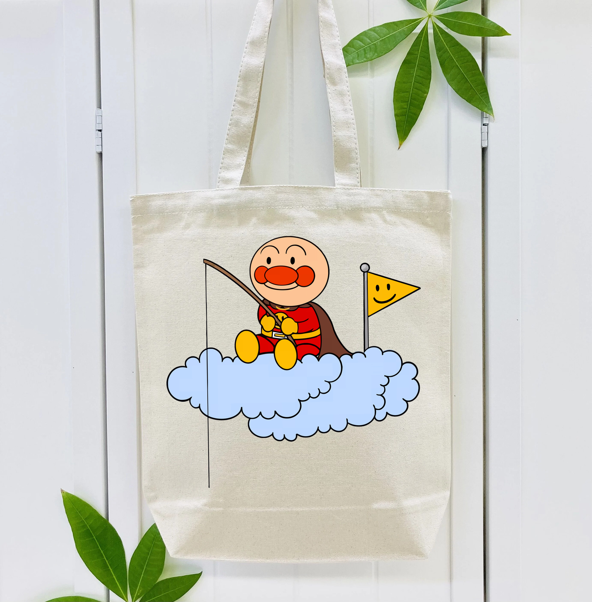 アンパンマン Anpanman 縦型キャンバス生地手提げバッグ　トートバッグ