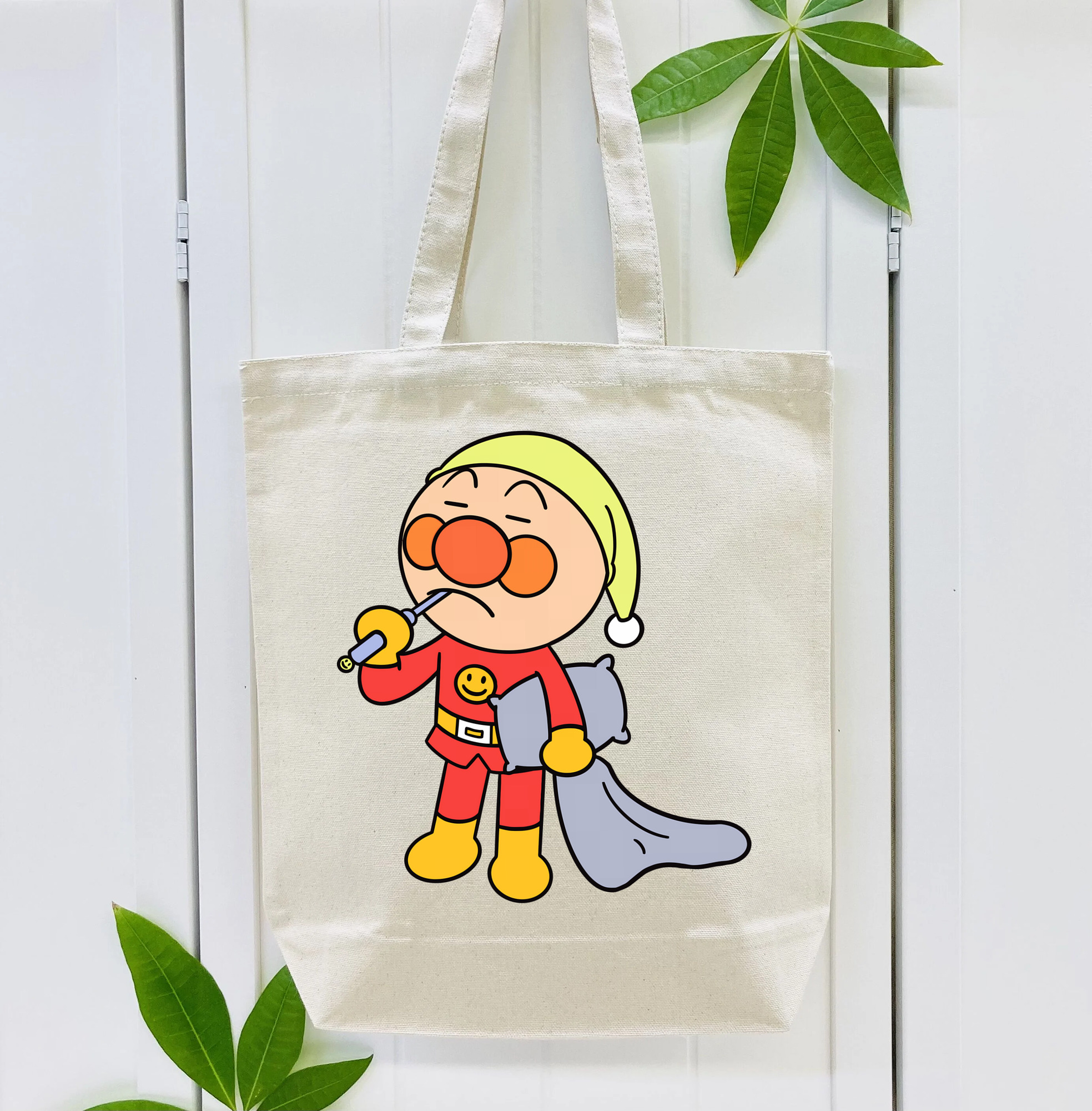 アンパンマン Anpanman 縦型キャンバス生地手提げバッグ　トートバッグ