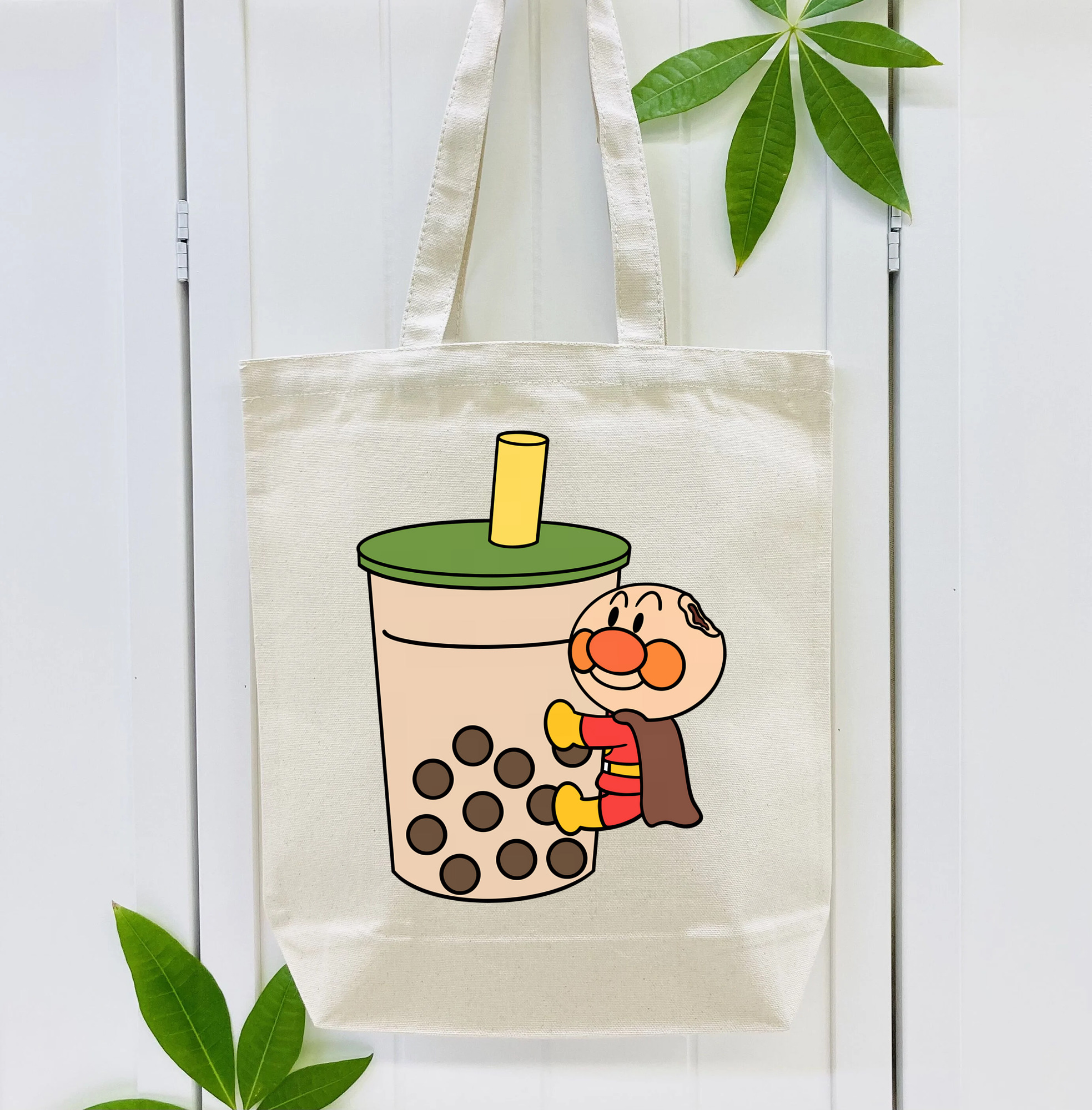 アンパンマン Anpanman 縦型キャンバス生地手提げバッグ　トートバッグ