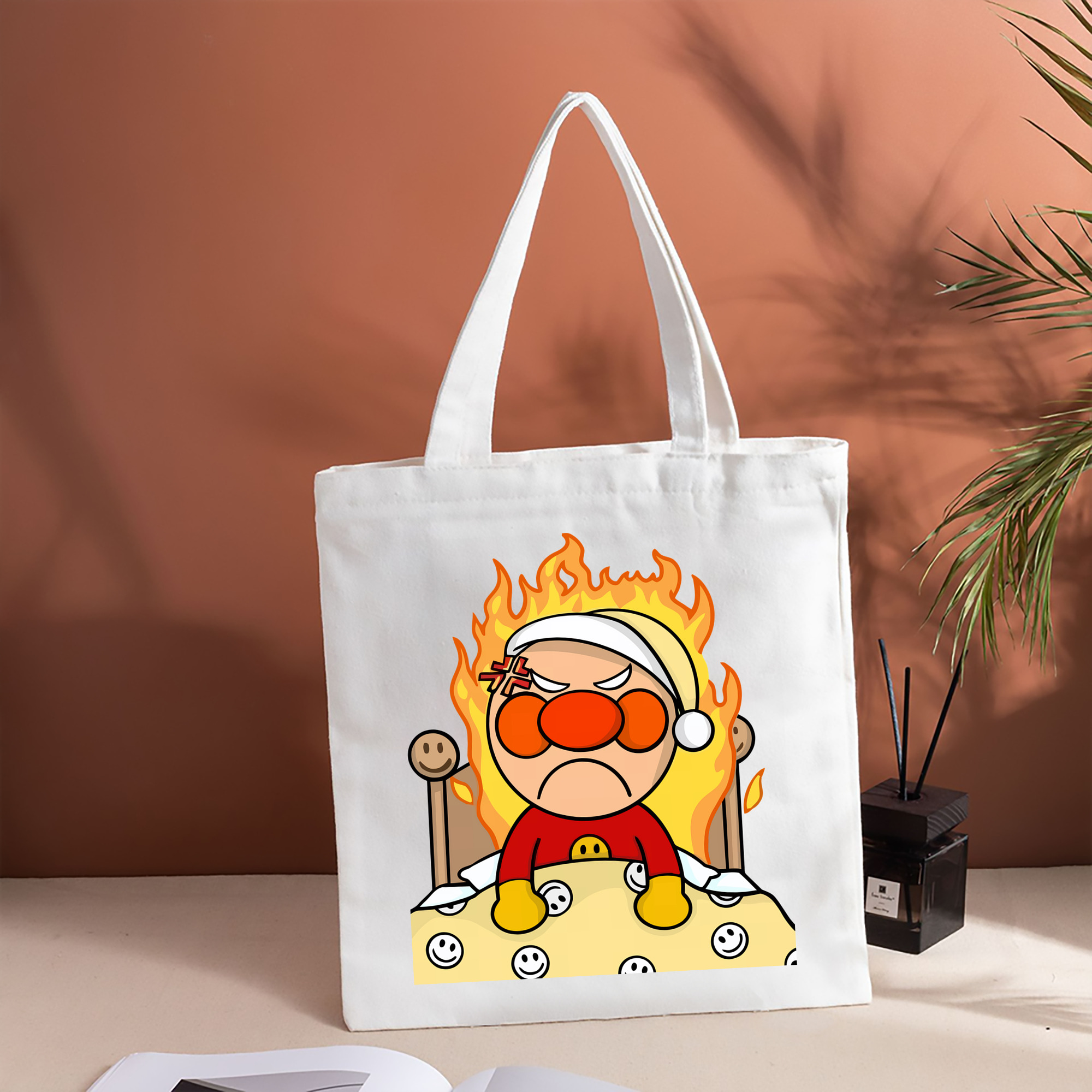 アンパンマン Anpanman 縦型キャンバス生地手提げバッグ　トートバッグ