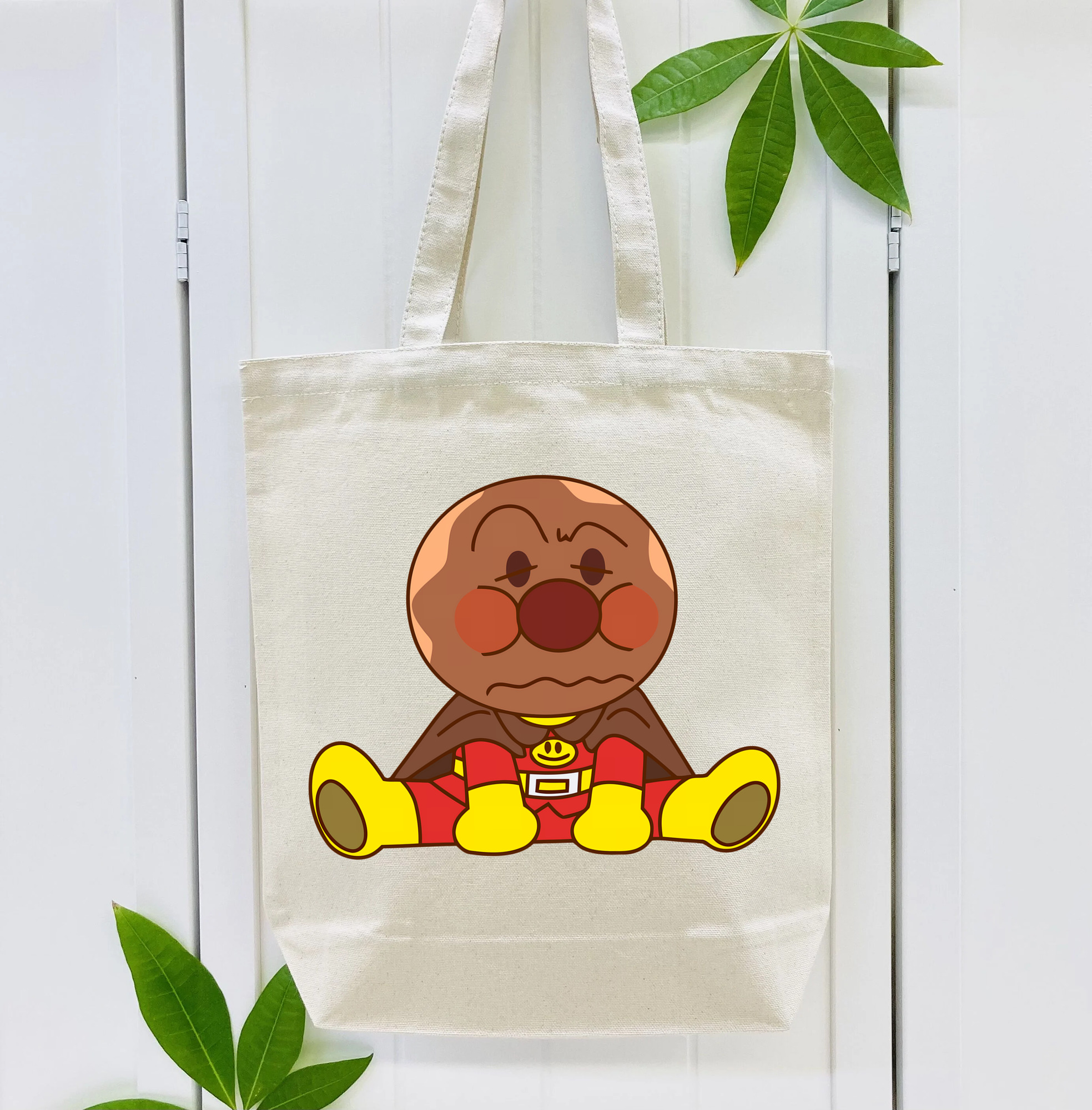 アンパンマン Anpanman 縦型キャンバス生地手提げバッグ　トートバッグ