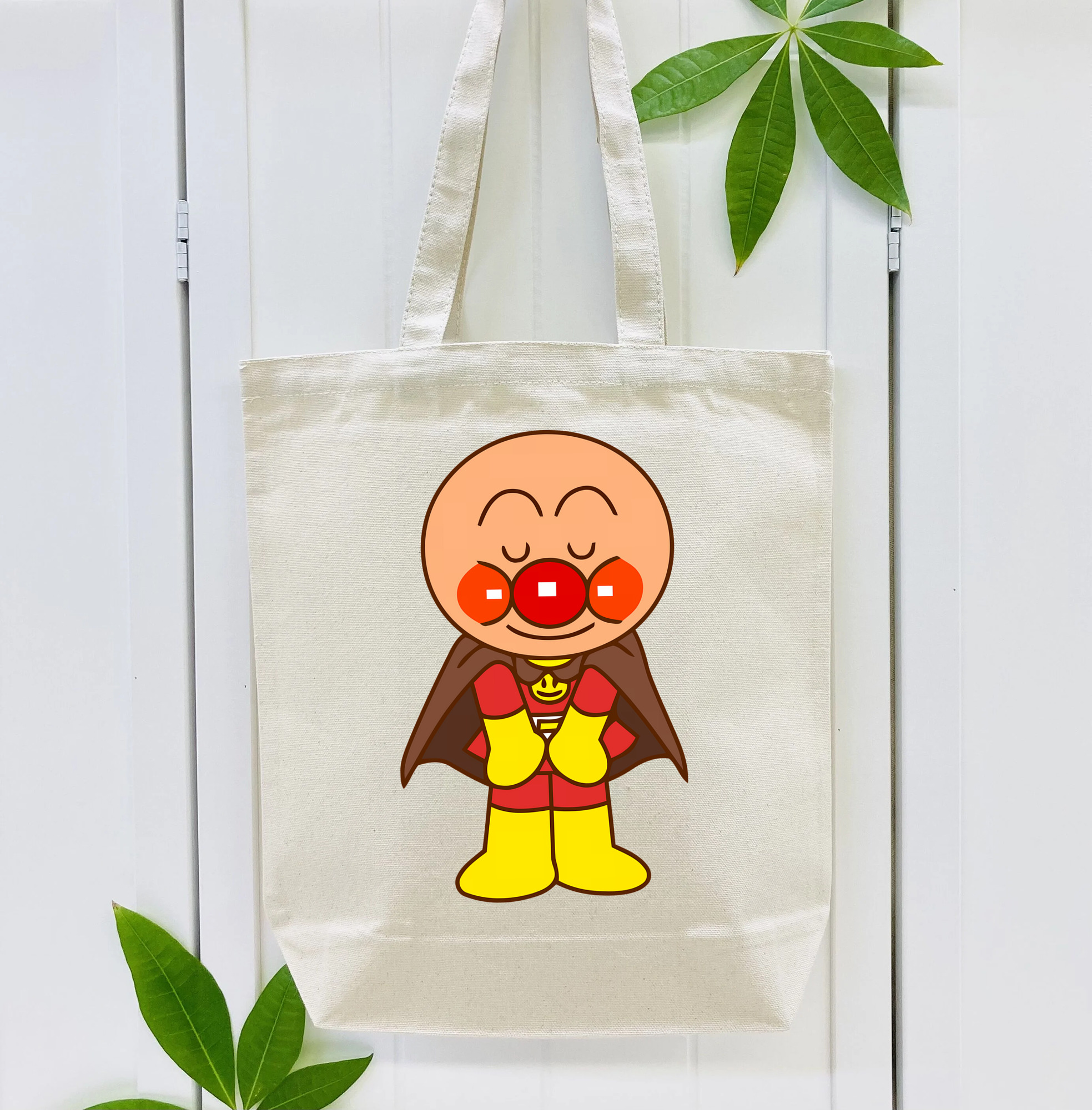 アンパンマン Anpanman 縦型キャンバス生地手提げバッグ　トートバッグ