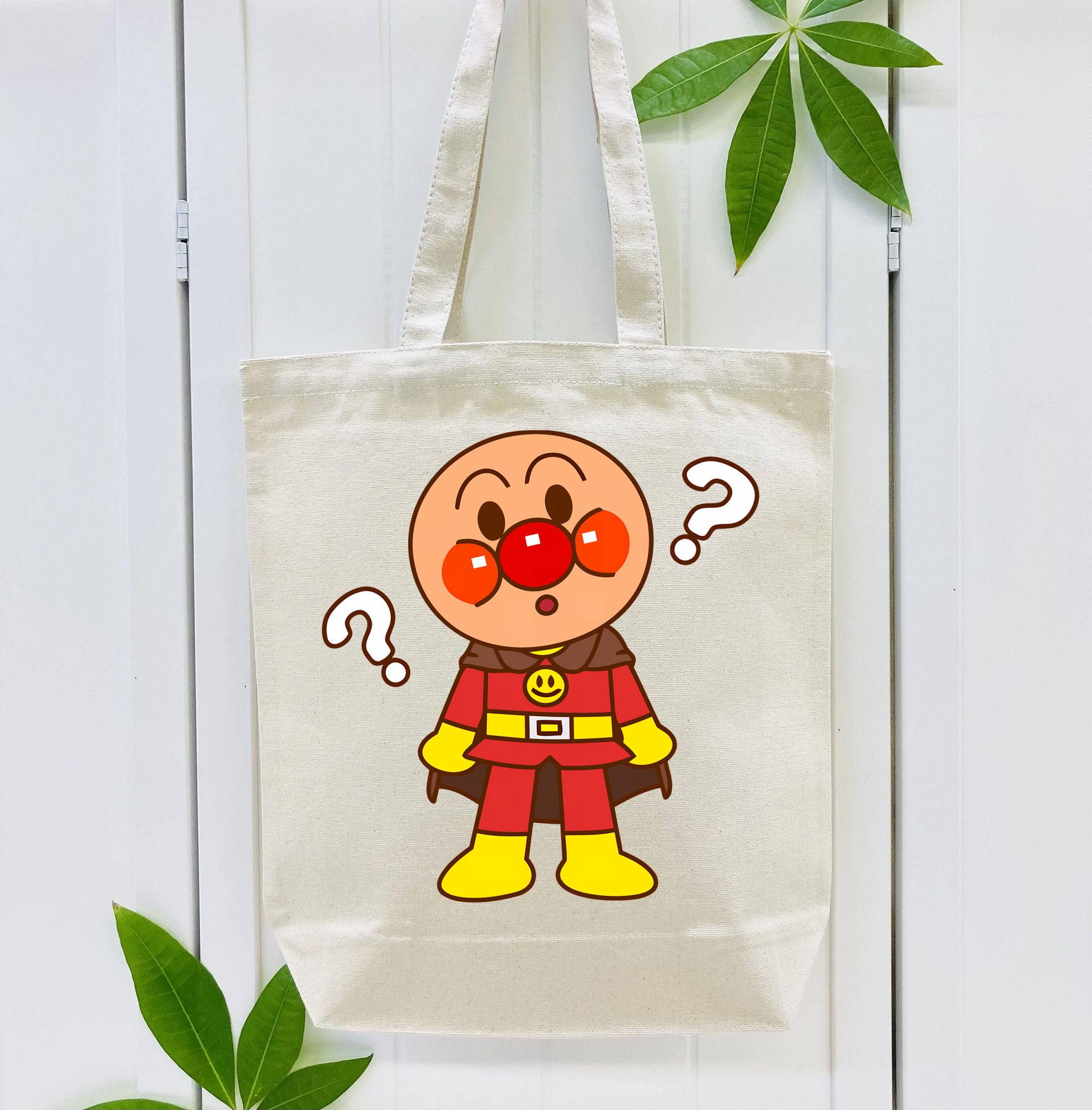 アンパンマン Anpanman 縦型キャンバス生地手提げバッグ　トートバッグ