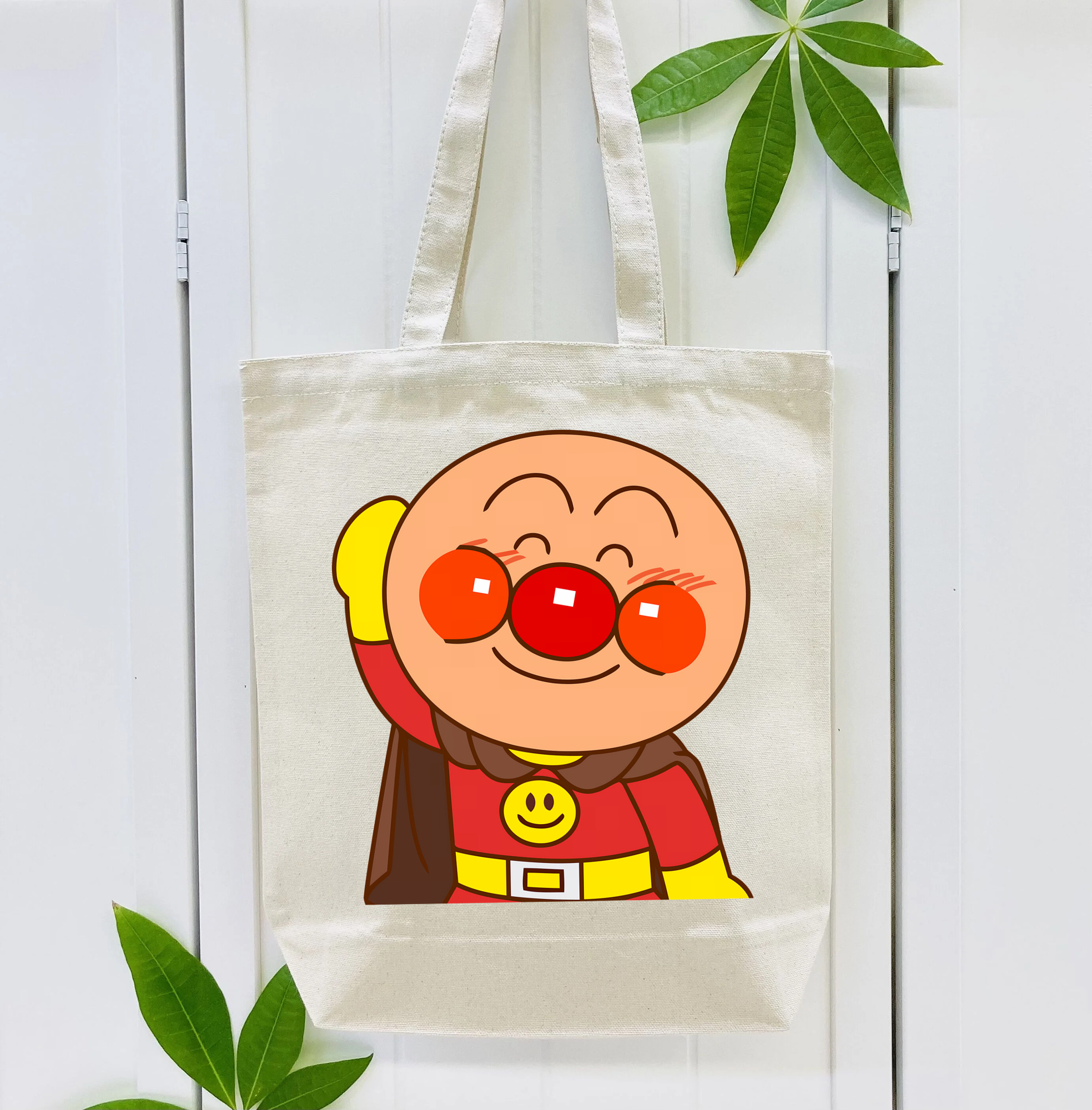 アンパンマン Anpanman 縦型キャンバス生地手提げバッグ　トートバッグ