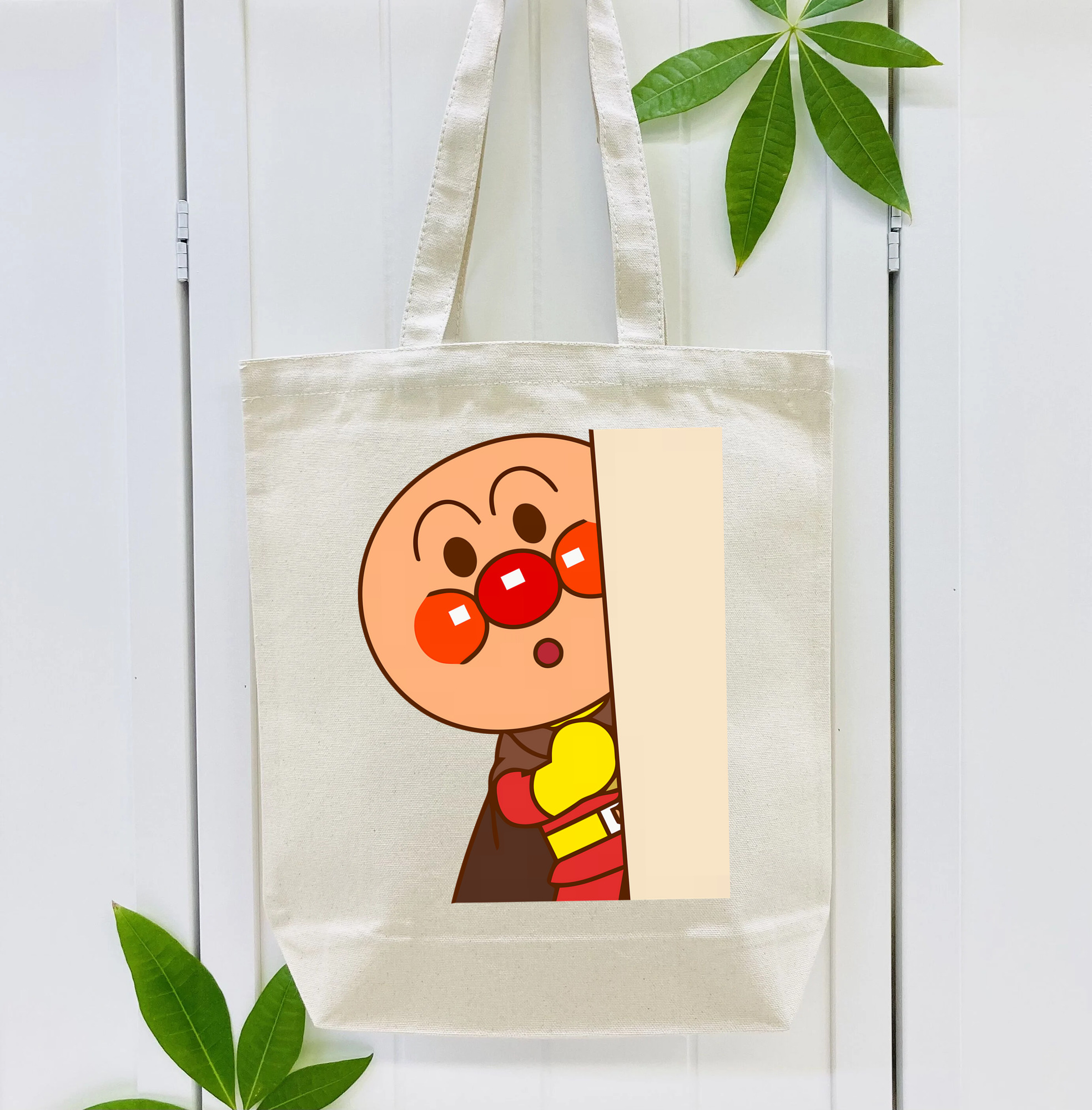 アンパンマン Anpanman 縦型キャンバス生地手提げバッグ　トートバッグ