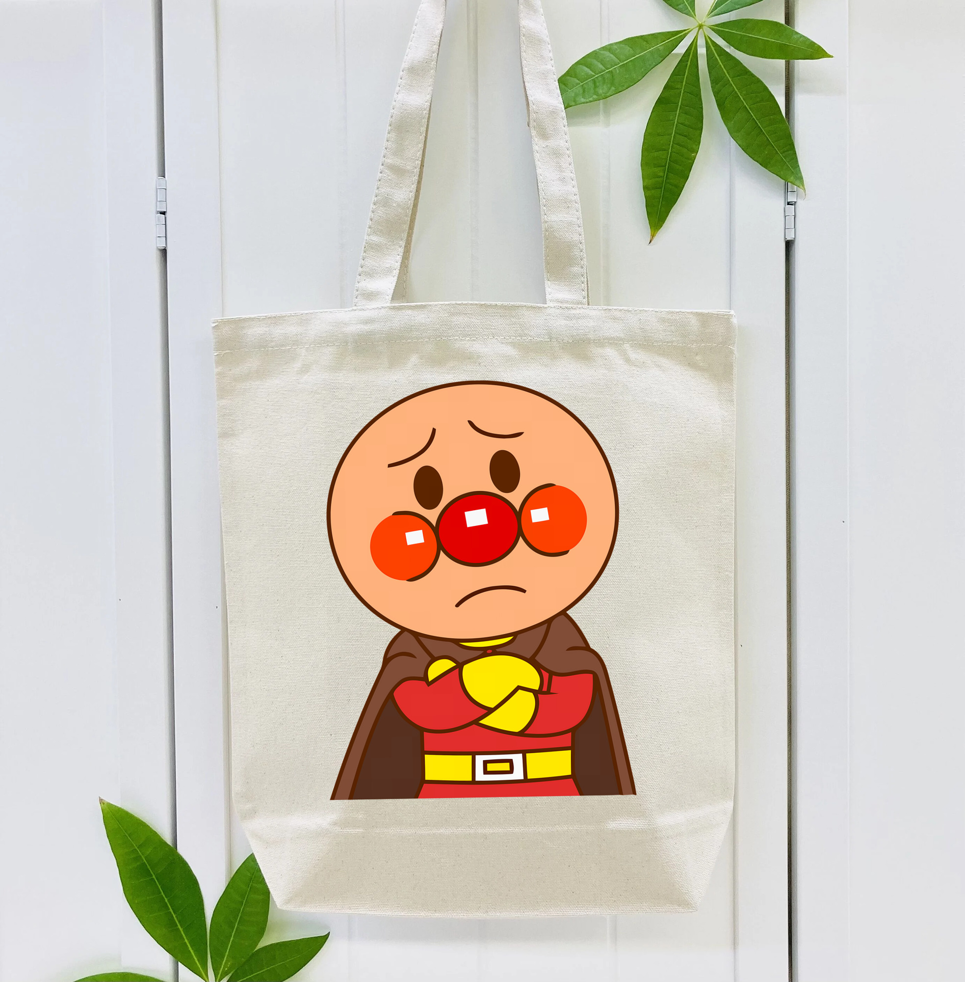 アンパンマン Anpanman 縦型キャンバス生地手提げバッグ　トートバッグ