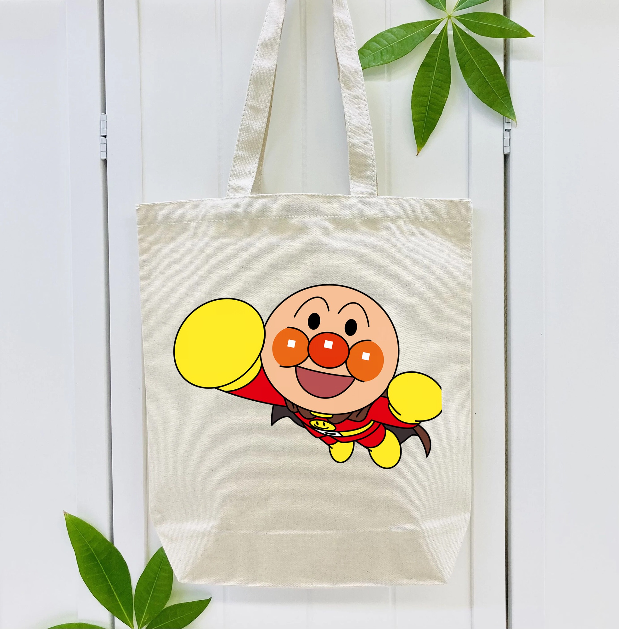 アンパンマン Anpanman 縦型キャンバス生地手提げバッグ　トートバッグ