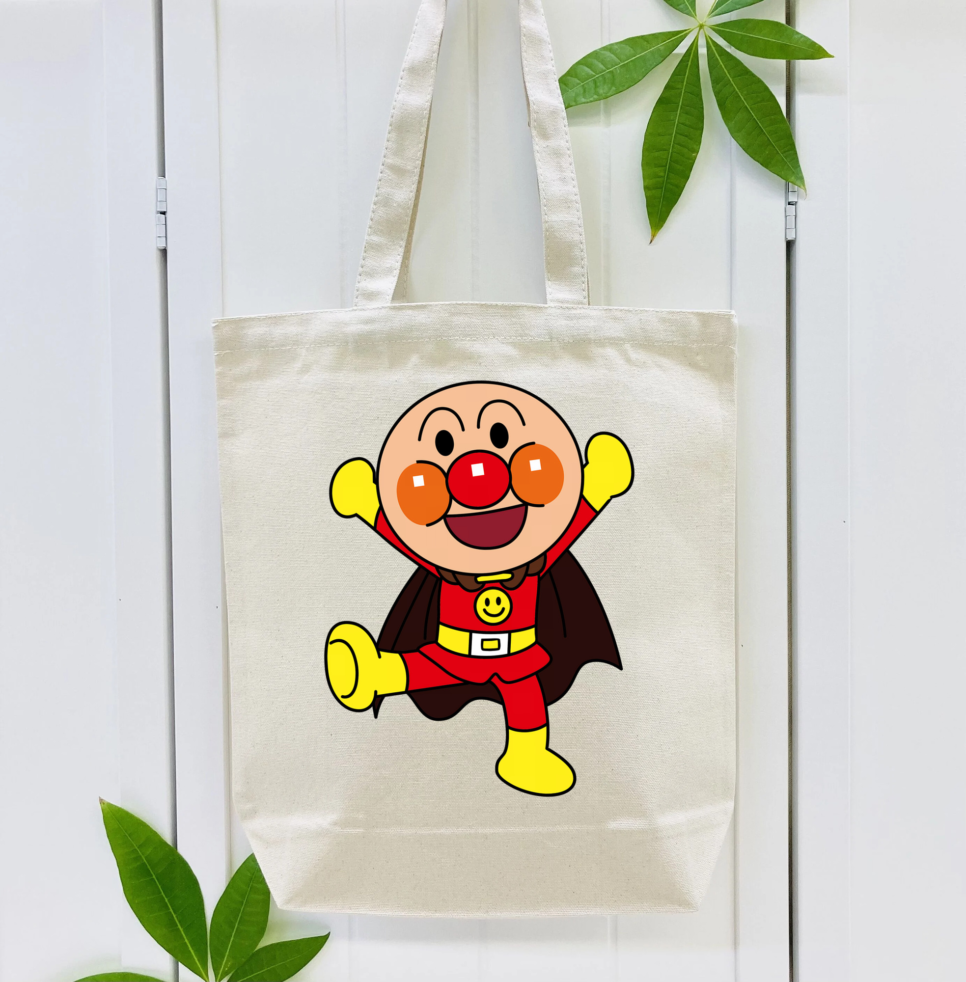 アンパンマン Anpanman 縦型キャンバス生地手提げバッグ　トートバッグ