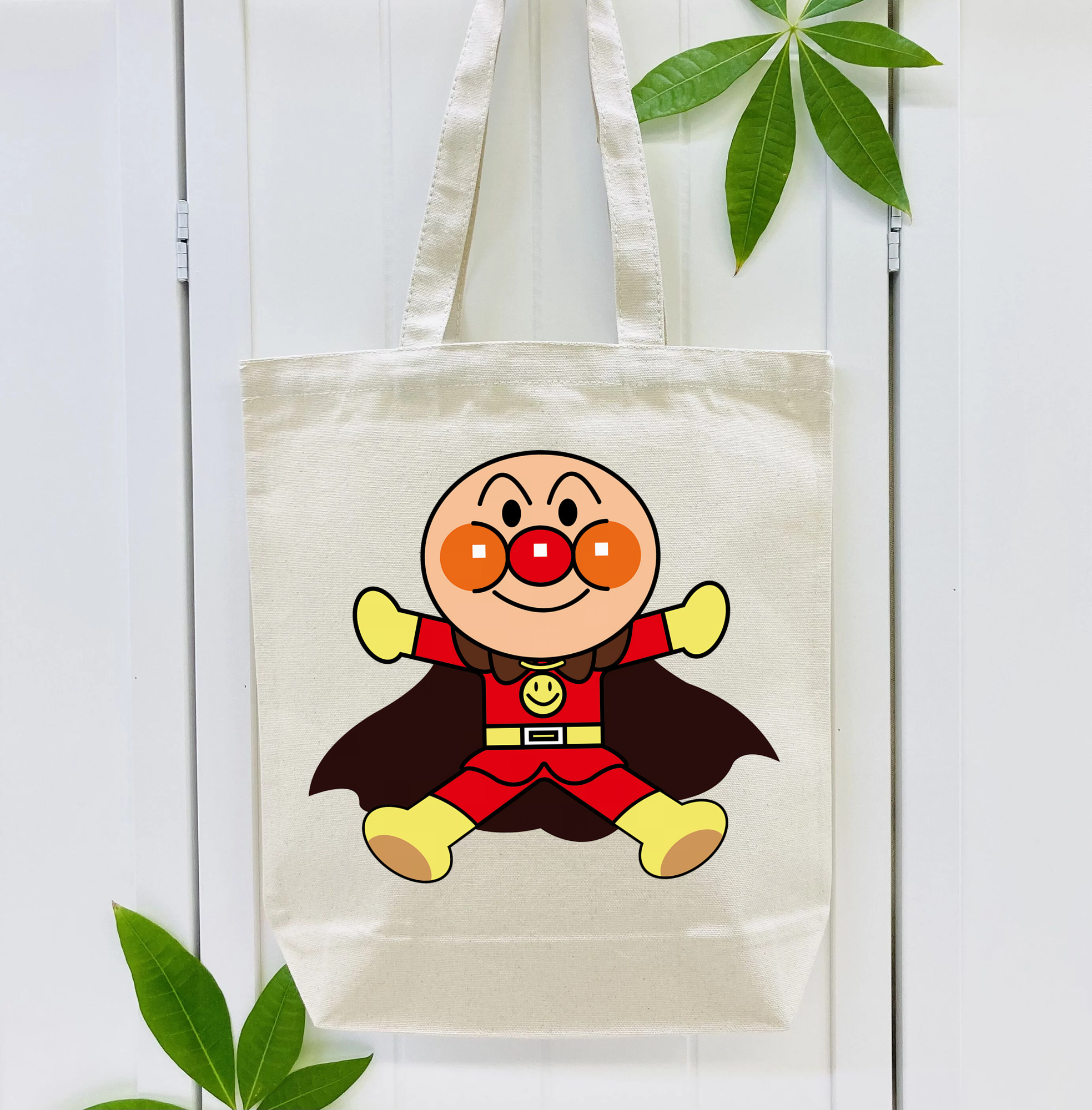 アンパンマン Anpanman 縦型キャンバス生地手提げバッグ　トートバッグ