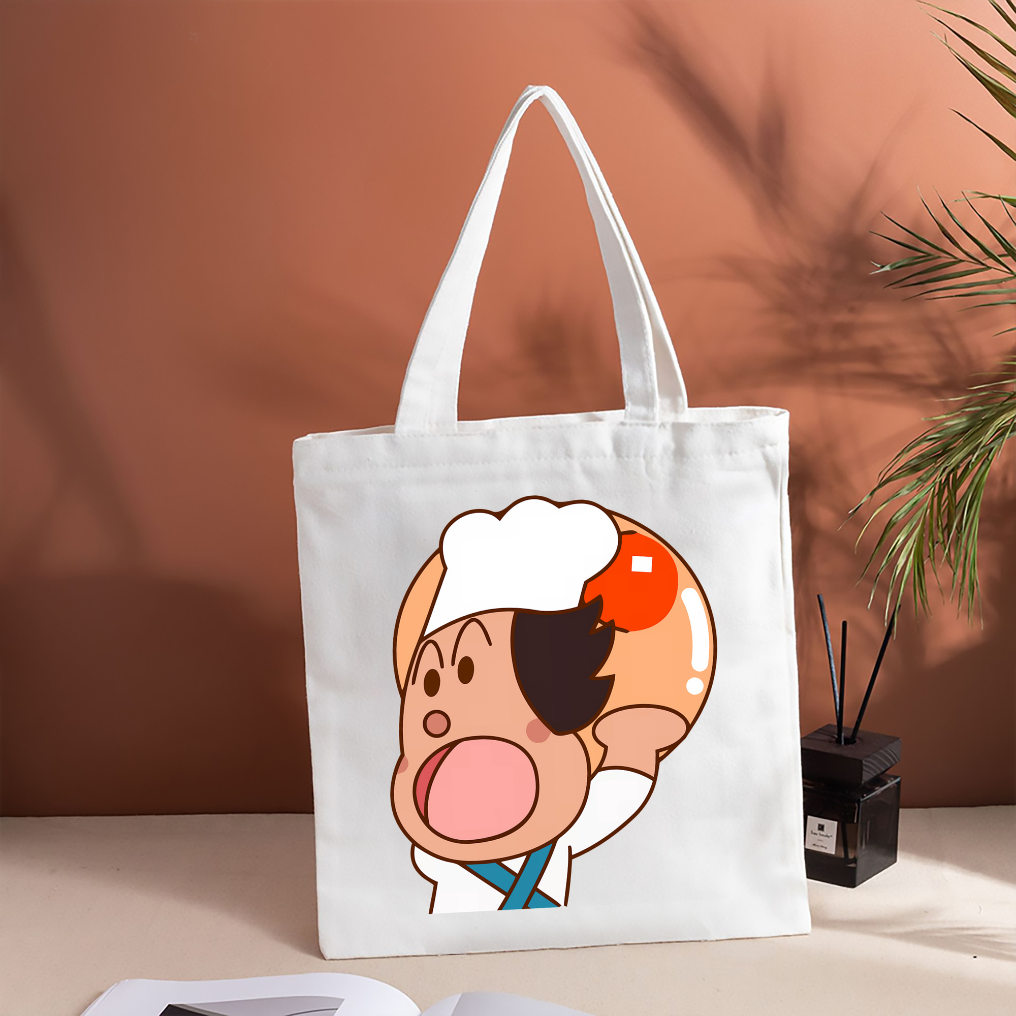 アンパンマン Anpanman 縦型キャンバス生地手提げバッグ　トートバッグ