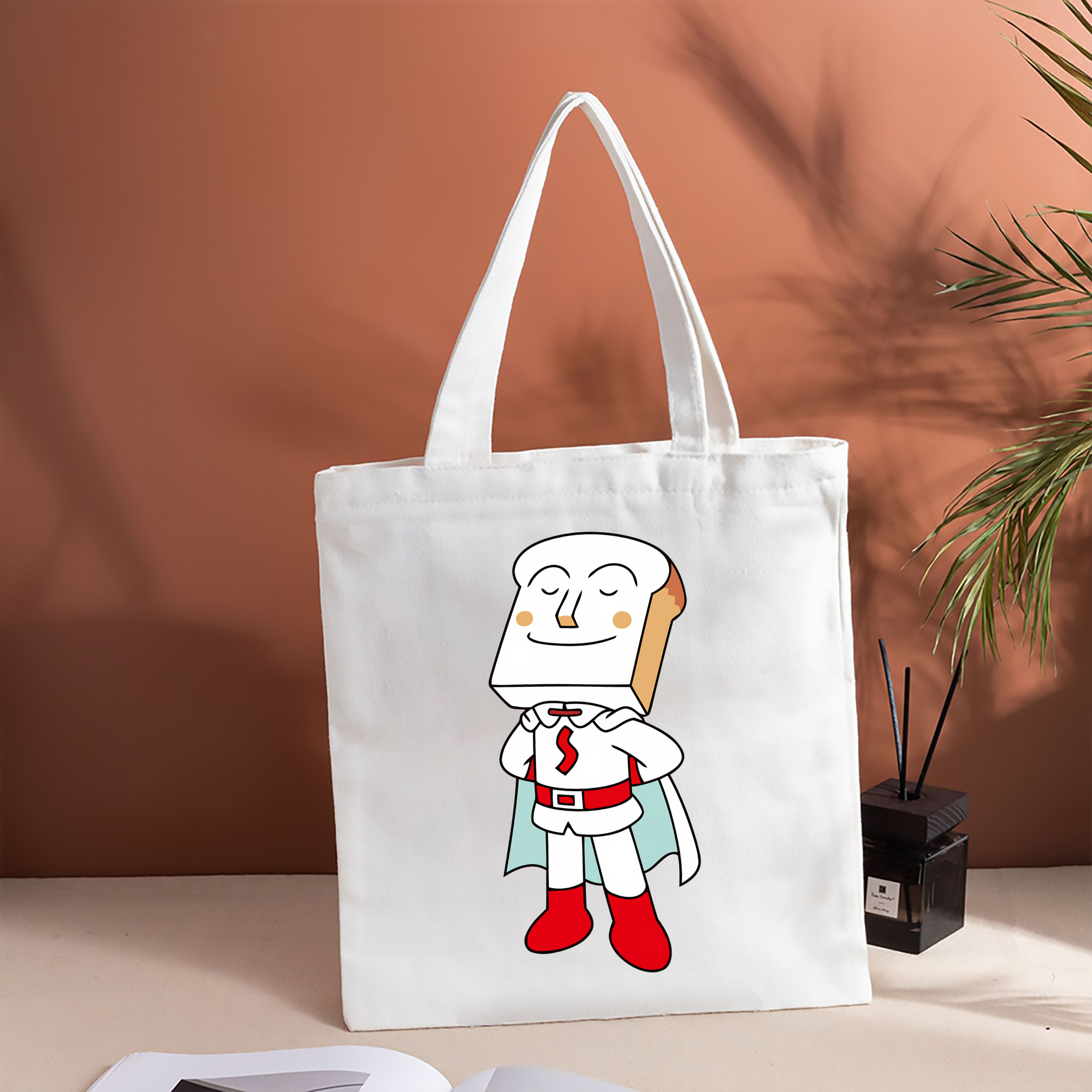 アンパンマン Anpanman 縦型キャンバス生地手提げバッグ　トートバッグ