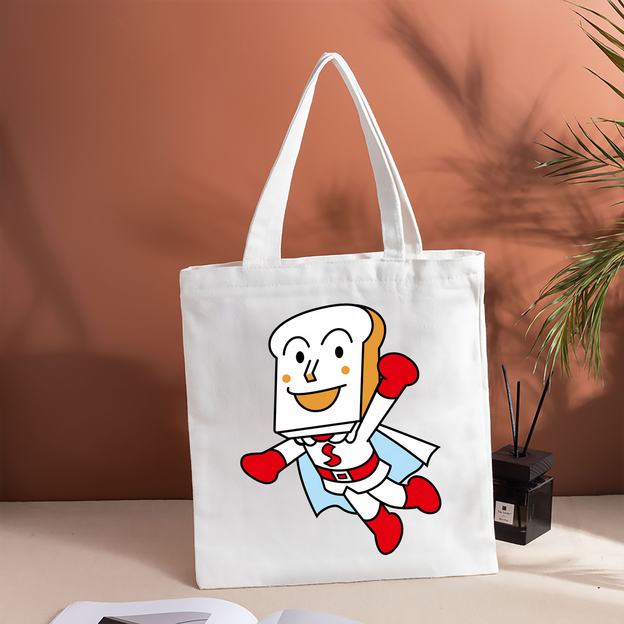 アンパンマン Anpanman 縦型キャンバス生地手提げバッグ　トートバッグ