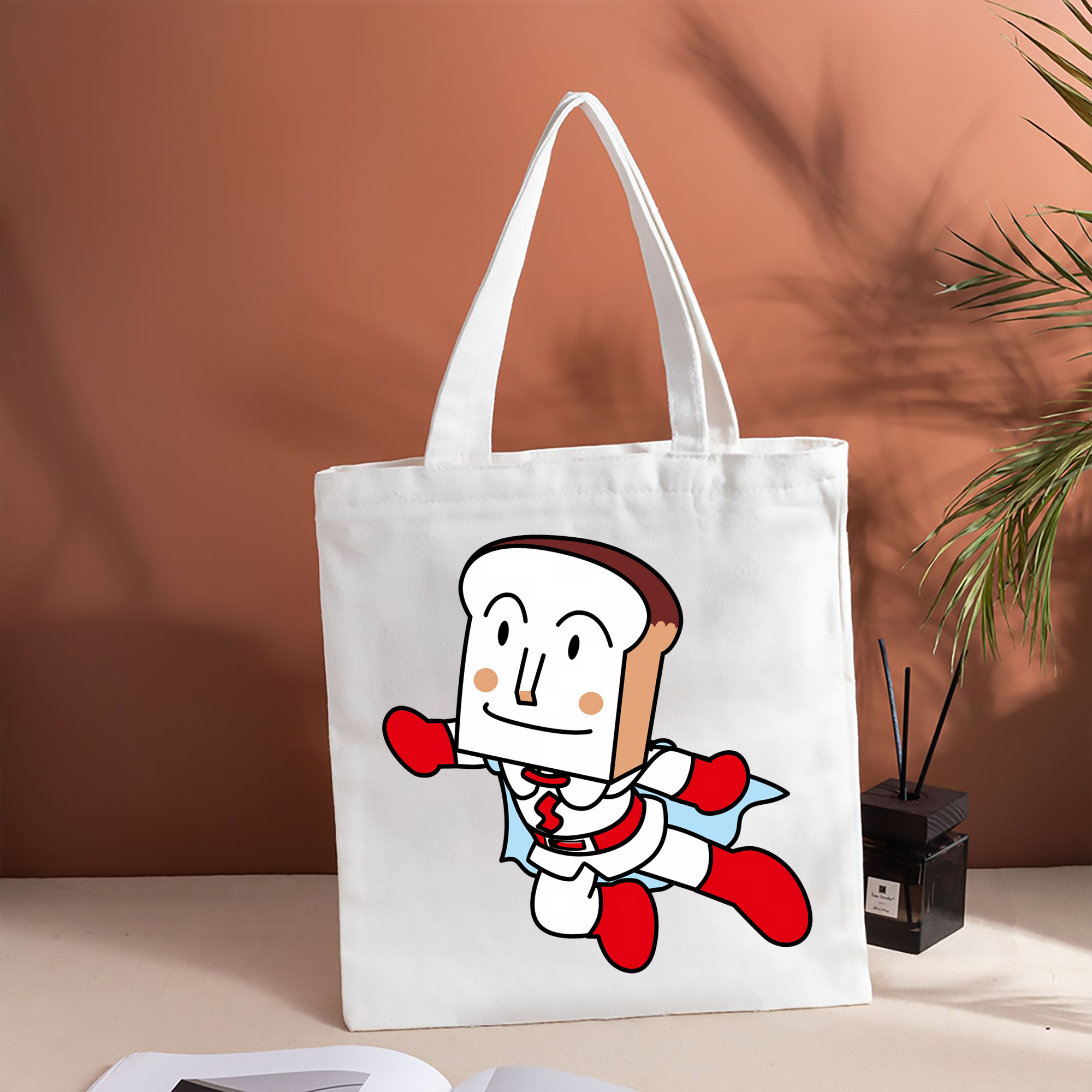 アンパンマン Anpanman 縦型キャンバス生地手提げバッグ　トートバッグ