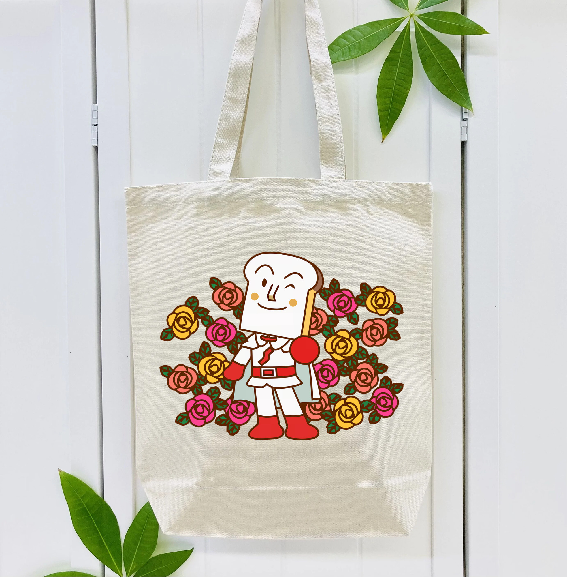 アンパンマン Anpanman 縦型キャンバス生地手提げバッグ　トートバッグ