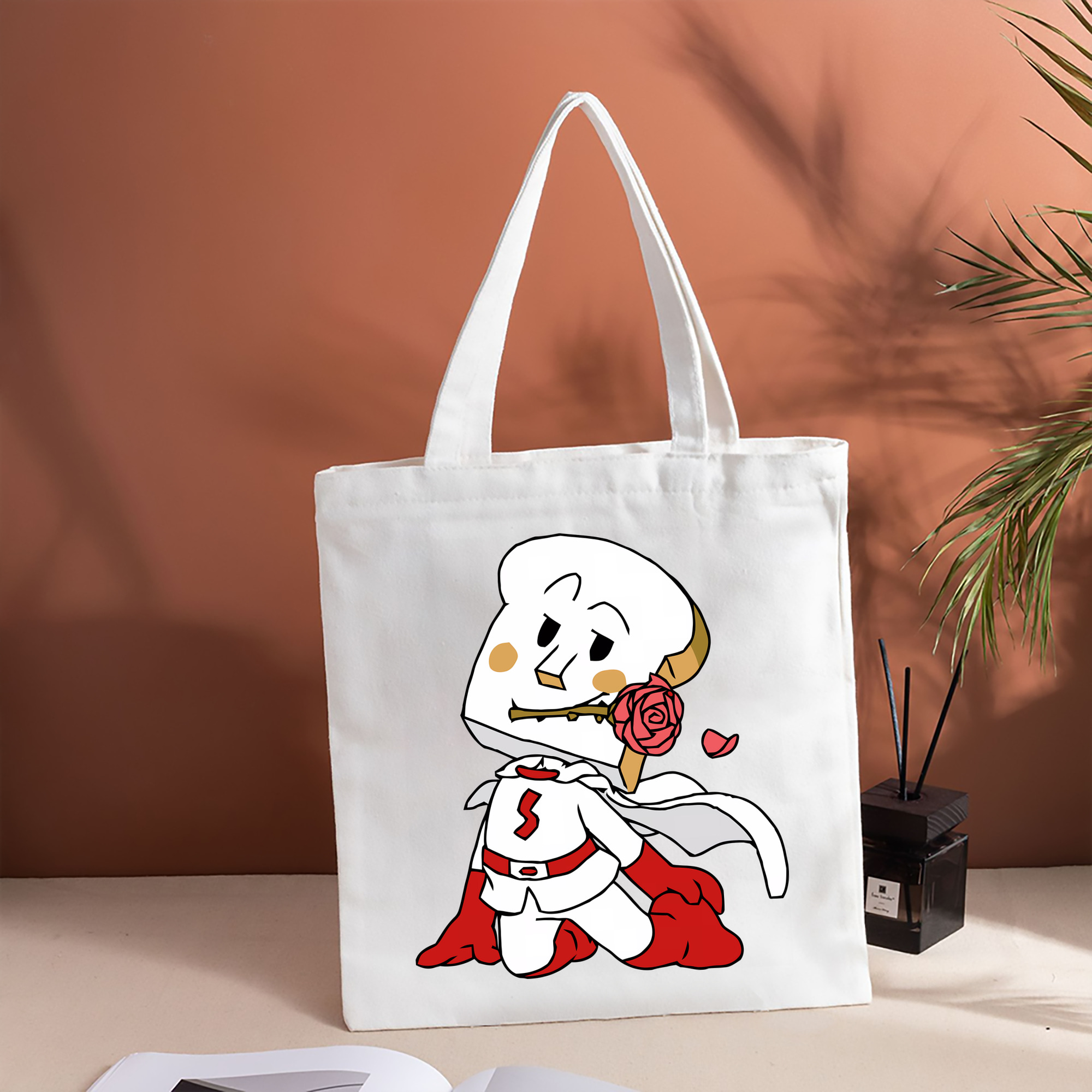 アンパンマン Anpanman 縦型キャンバス生地手提げバッグ　トートバッグ