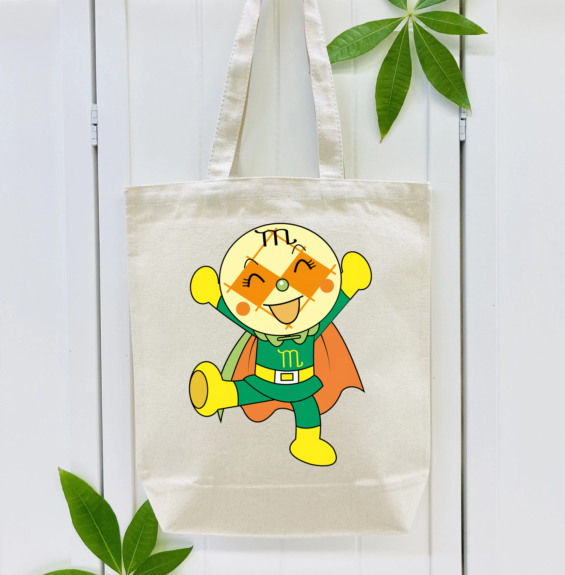 アンパンマン Anpanman 縦型キャンバス生地手提げバッグ　トートバッグ