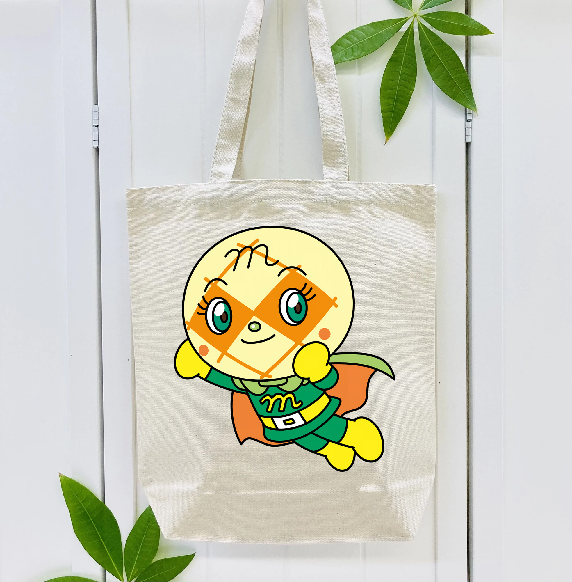 アンパンマン Anpanman 縦型キャンバス生地手提げバッグ　トートバッグ