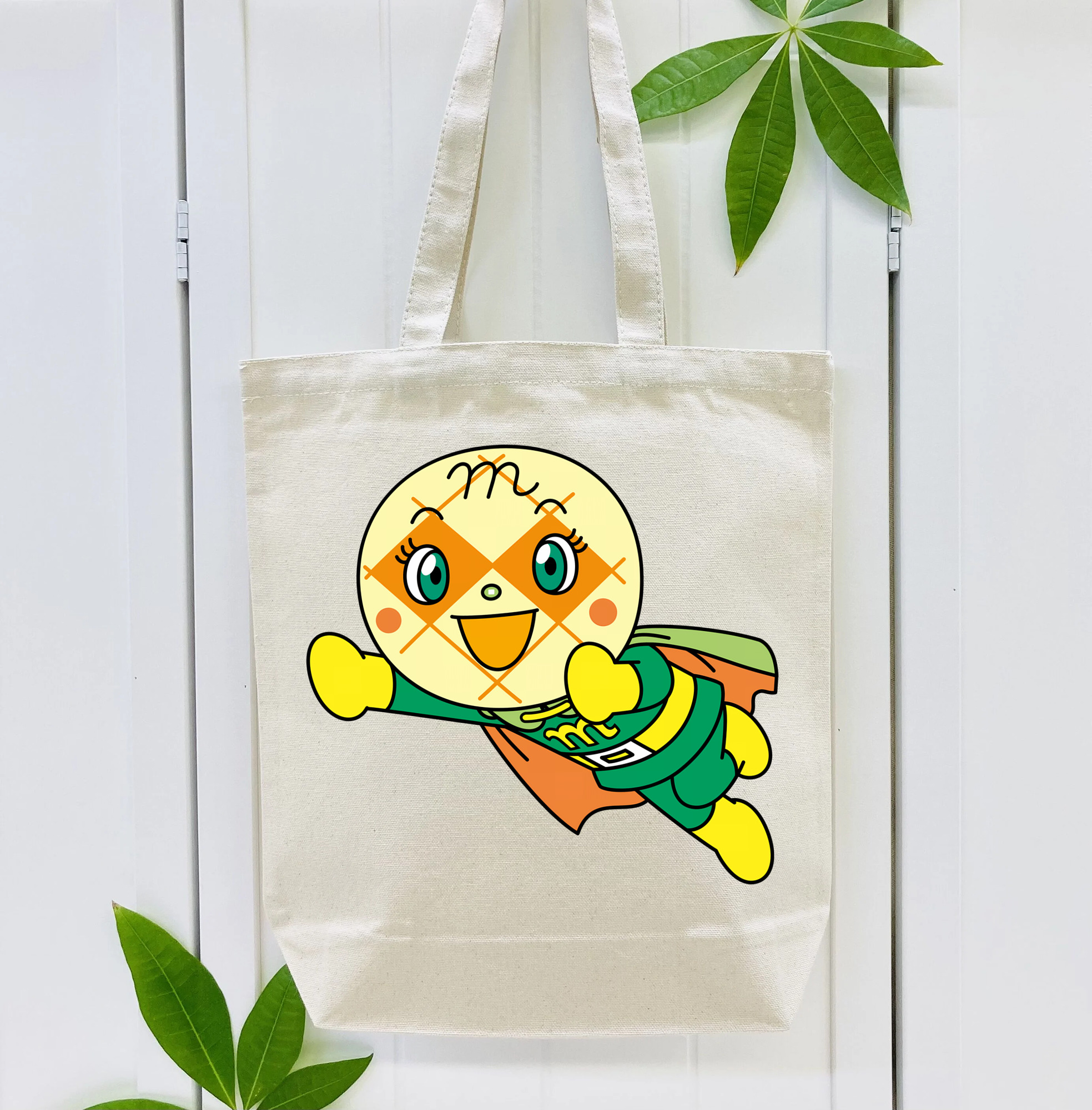 アンパンマン Anpanman 縦型キャンバス生地手提げバッグ　トートバッグ