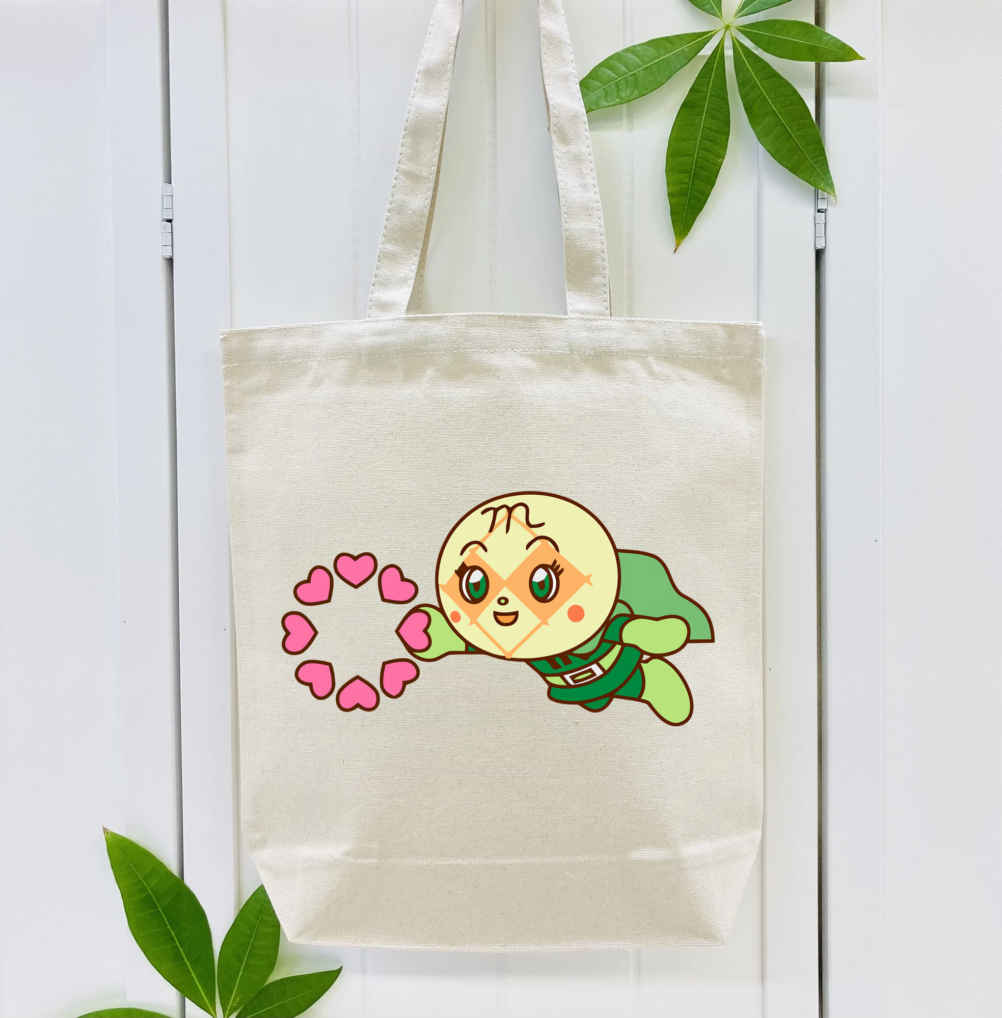 アンパンマン Anpanman 縦型キャンバス生地手提げバッグ　トートバッグ