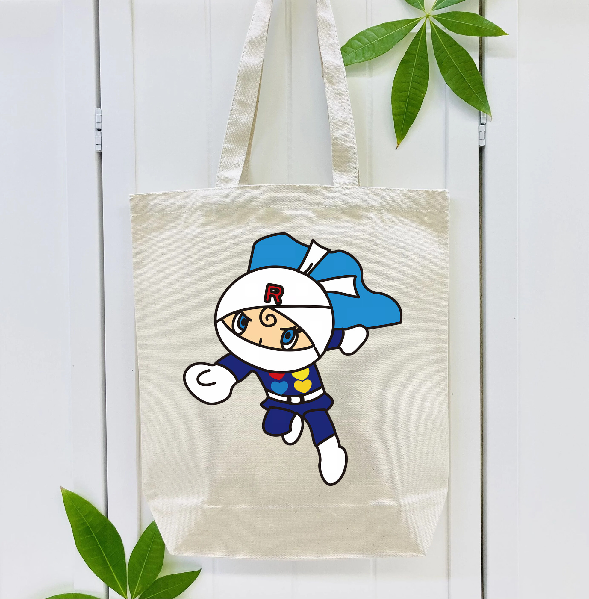 アンパンマン Anpanman 縦型キャンバス生地手提げバッグ　トートバッグ