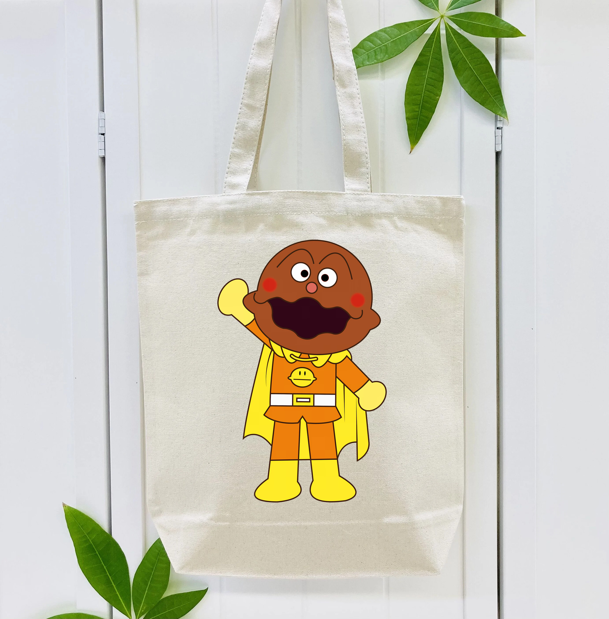 アンパンマン Anpanman 縦型キャンバス生地手提げバッグ　トートバッグ