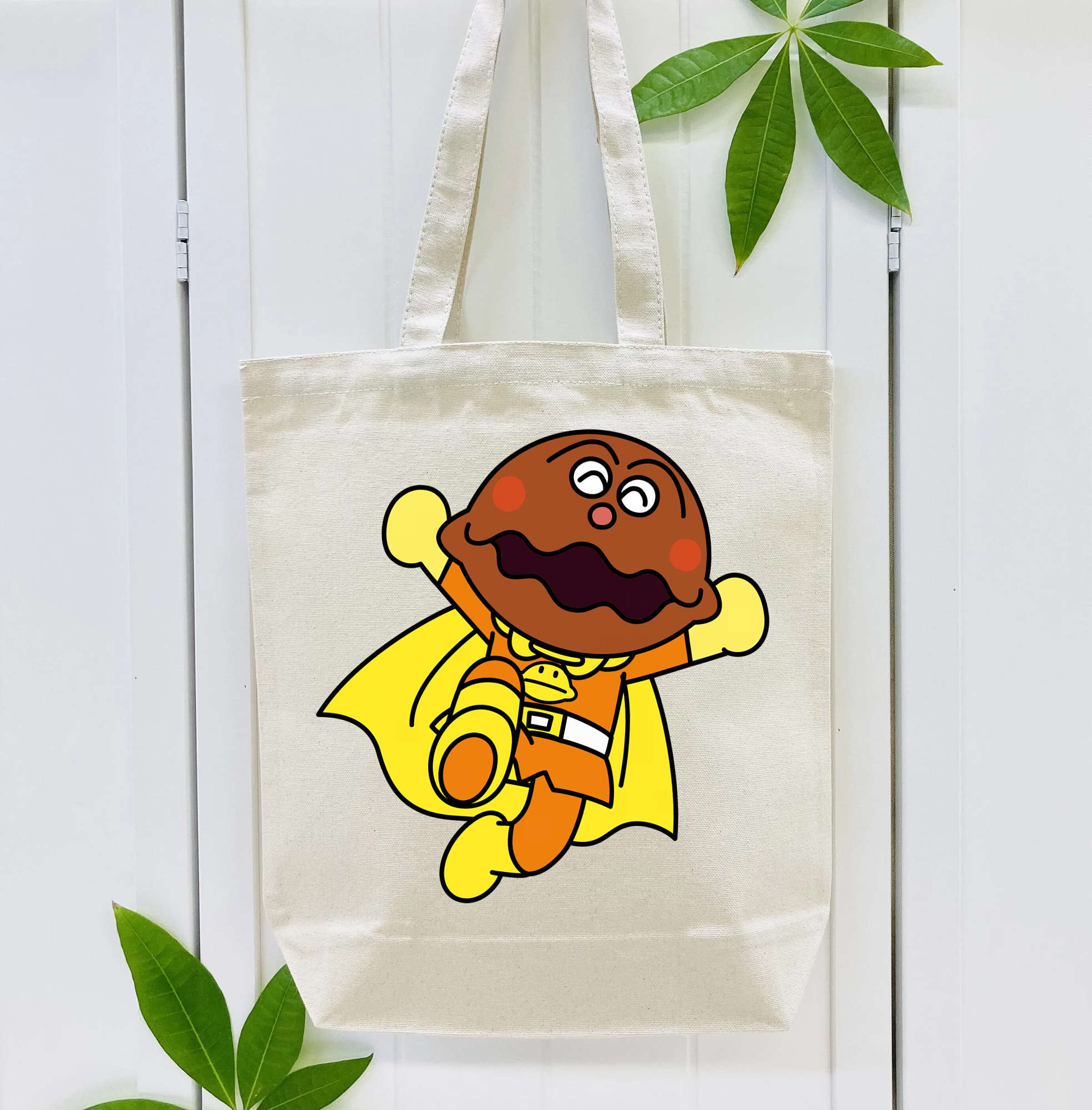 アンパンマン Anpanman 縦型キャンバス生地手提げバッグ　トートバッグ