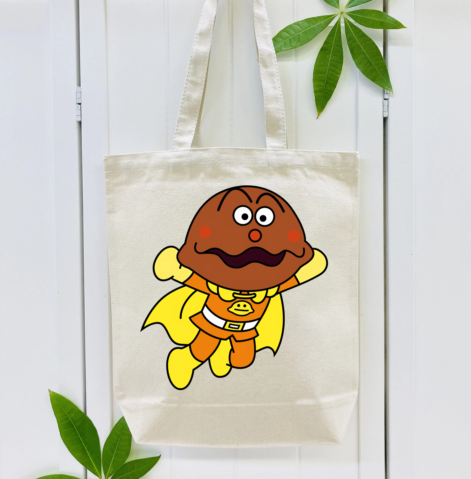 アンパンマン Anpanman 縦型キャンバス生地手提げバッグ　トートバッグ