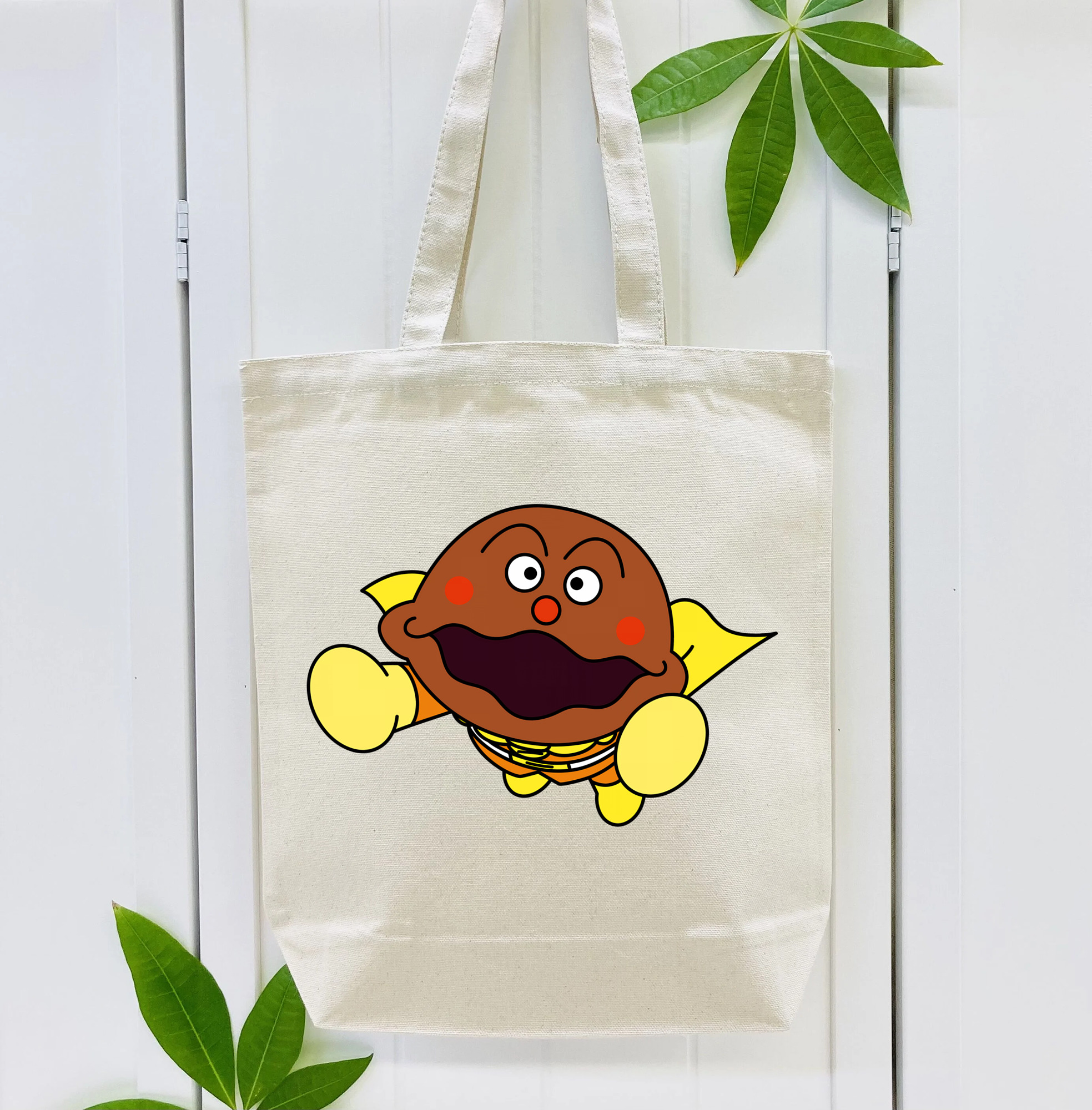 アンパンマン Anpanman 縦型キャンバス生地手提げバッグ　トートバッグ