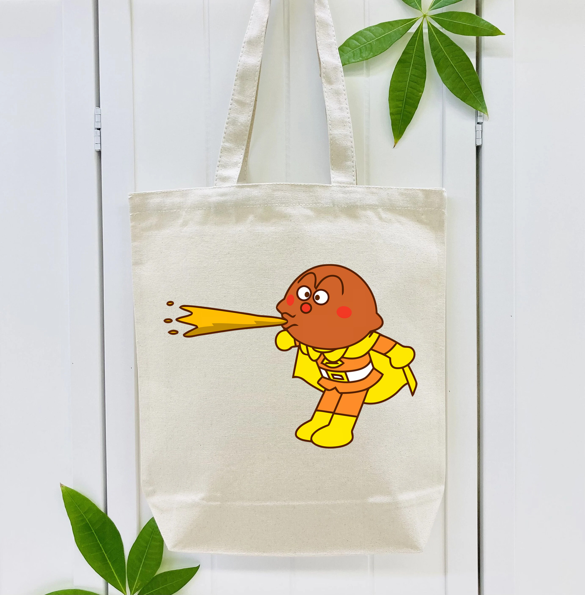 アンパンマン Anpanman 縦型キャンバス生地手提げバッグ　トートバッグ