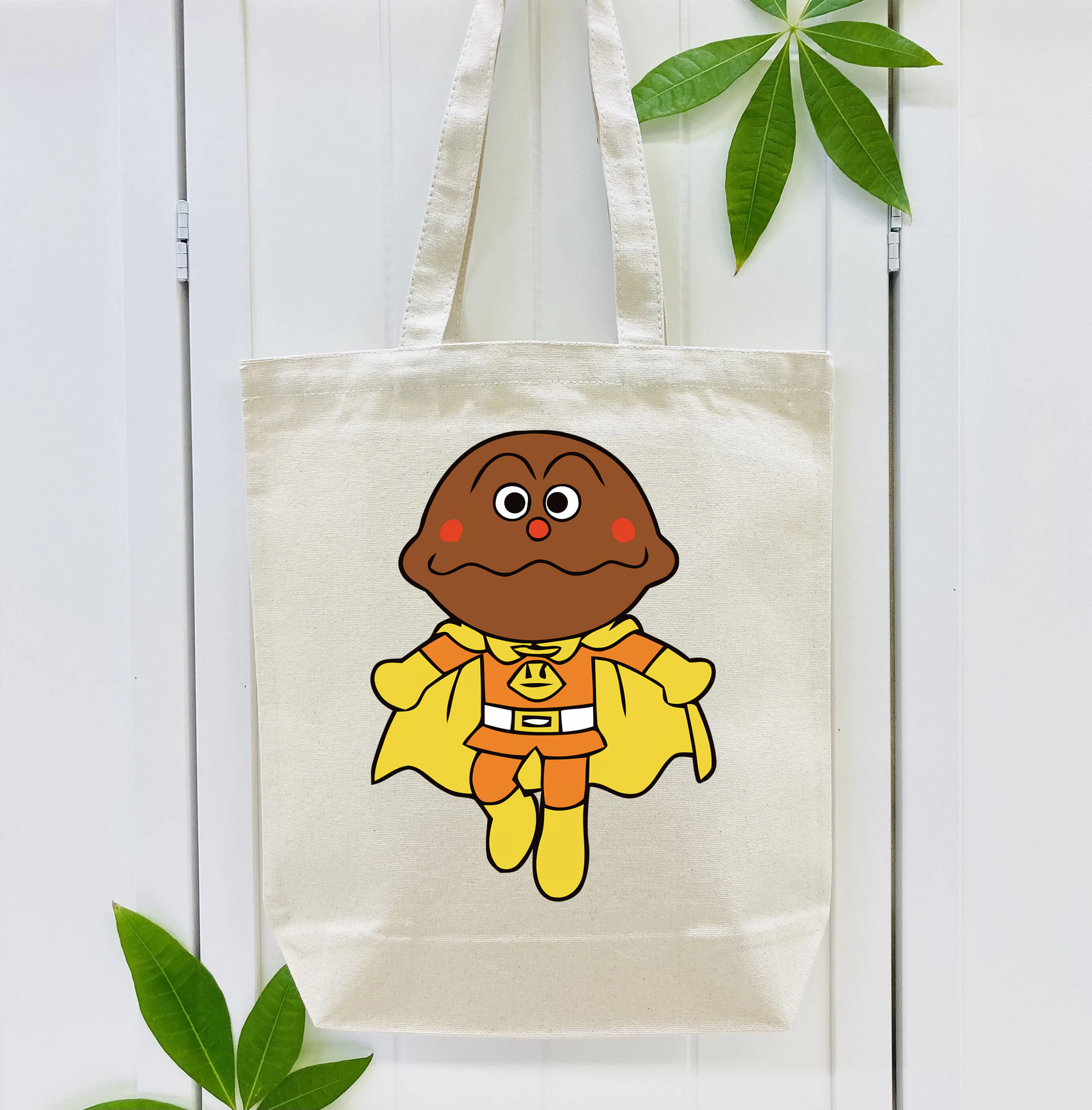 アンパンマン Anpanman 縦型キャンバス生地手提げバッグ　トートバッグ