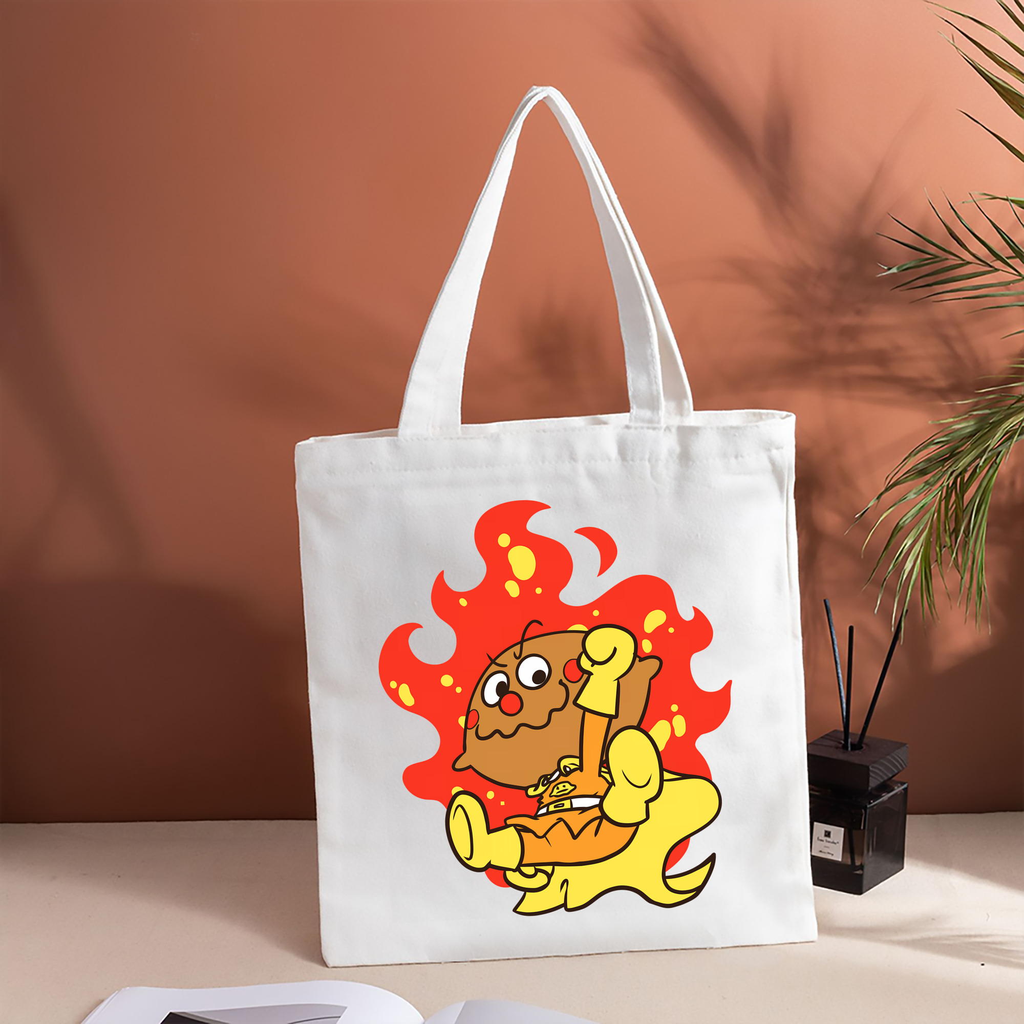 アンパンマン Anpanman 縦型キャンバス生地手提げバッグ　トートバッグ