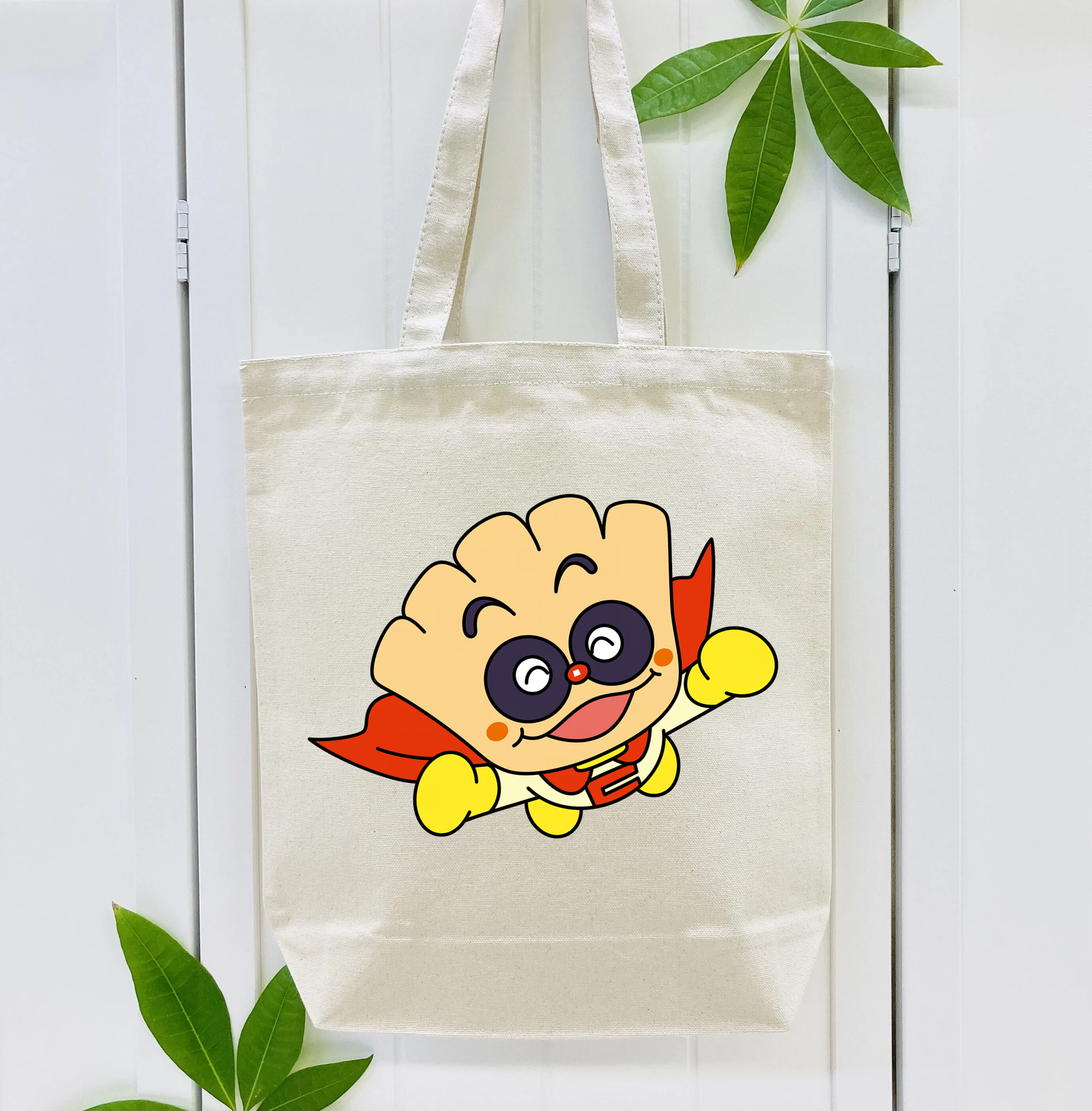 アンパンマン Anpanman 縦型キャンバス生地手提げバッグ　トートバッグ