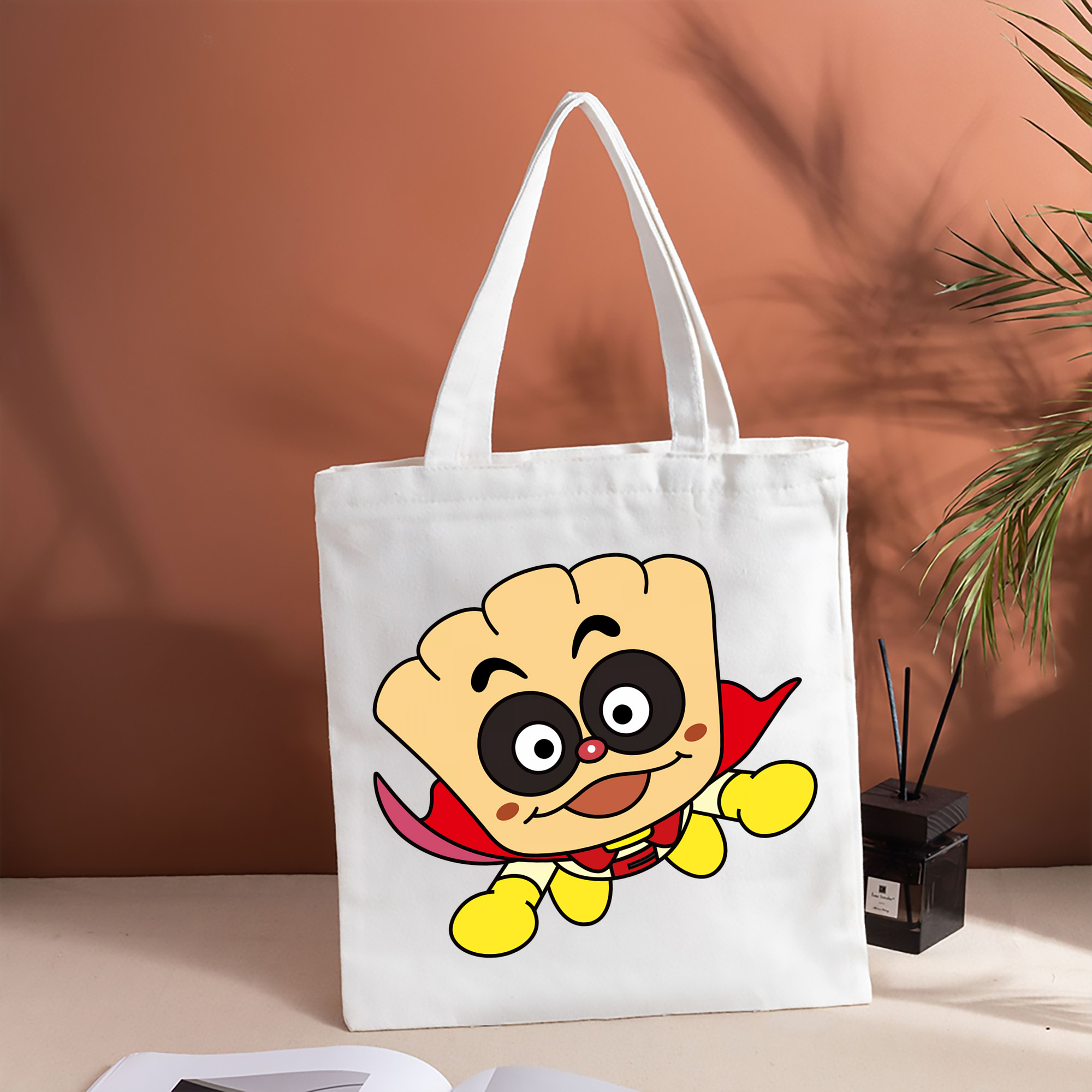 アンパンマン Anpanman 縦型キャンバス生地手提げバッグ　トートバッグ