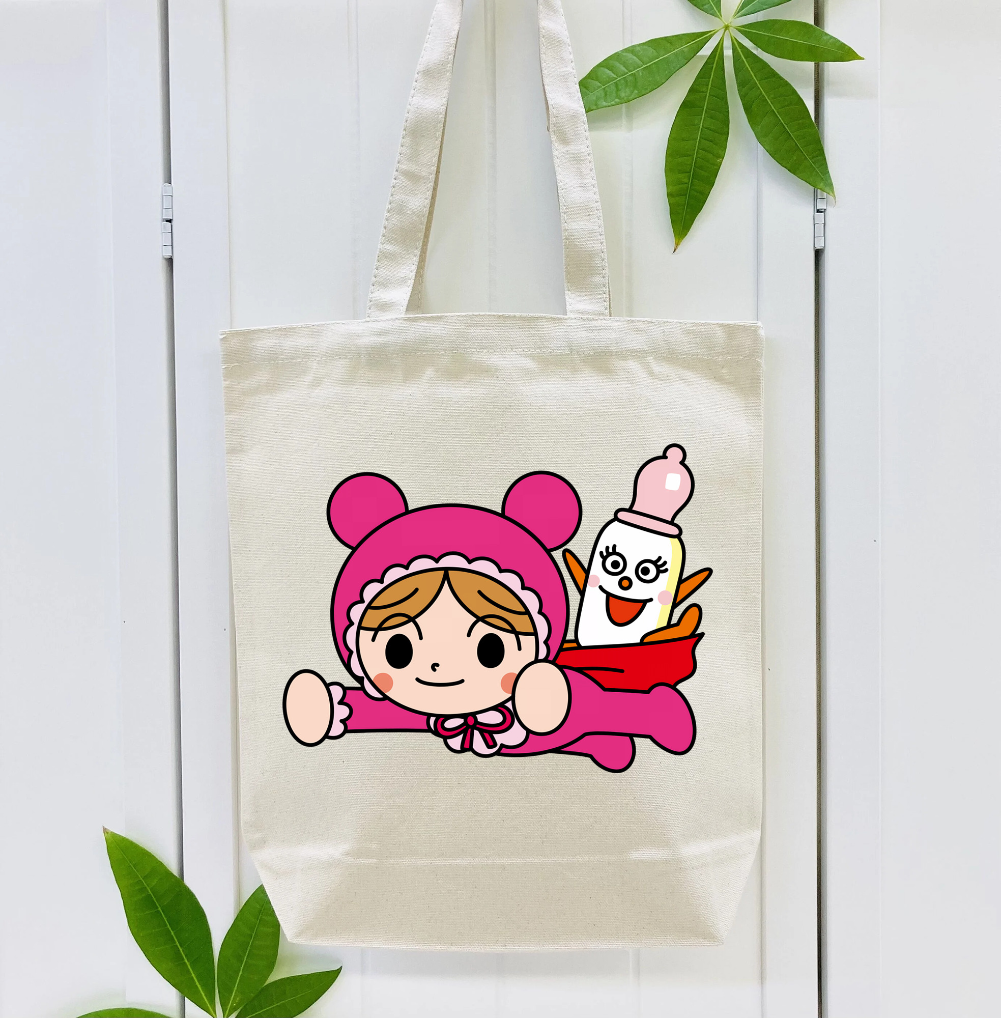 アンパンマン Anpanman 縦型キャンバス生地手提げバッグ　トートバッグ