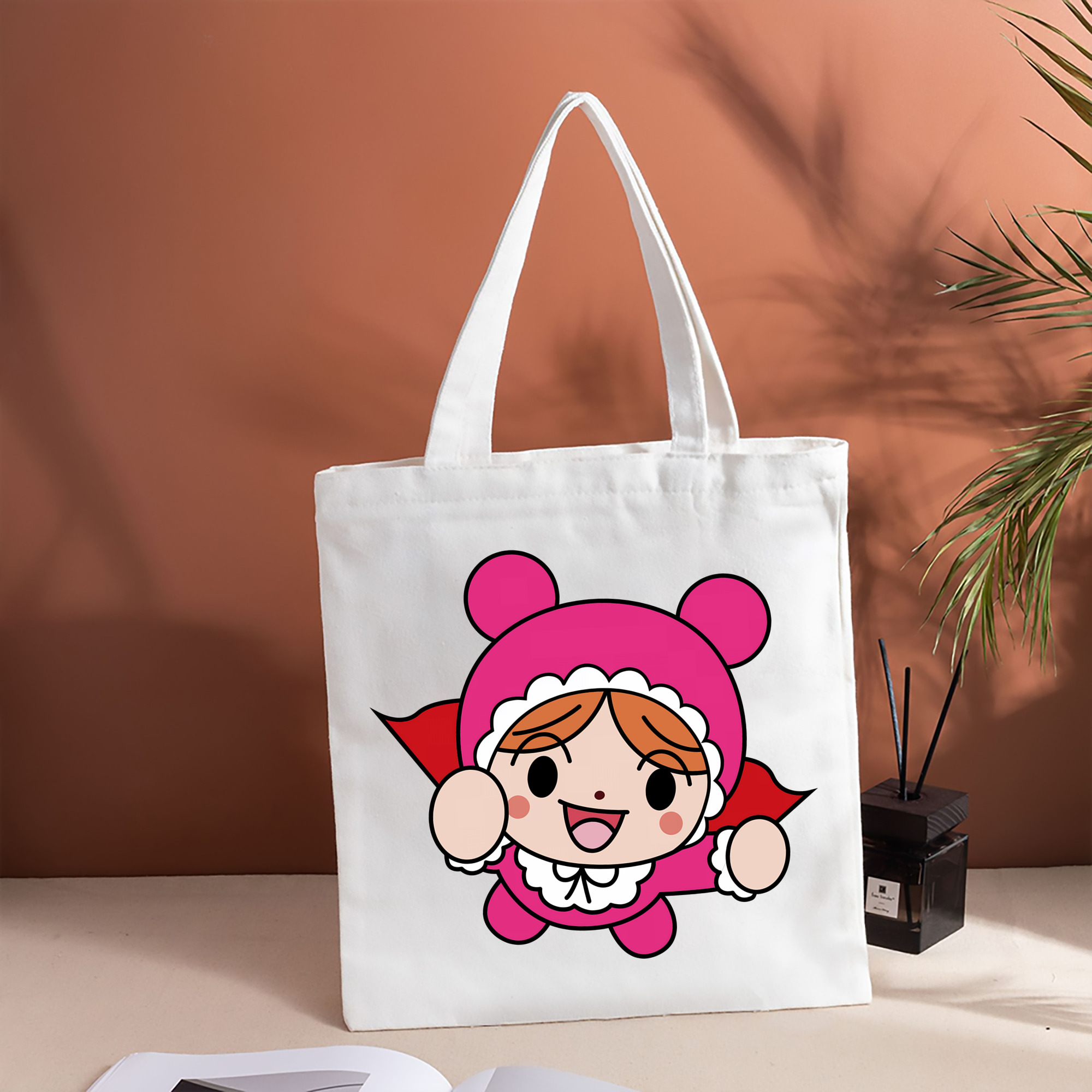 アンパンマン Anpanman 縦型キャンバス生地手提げバッグ　トートバッグ