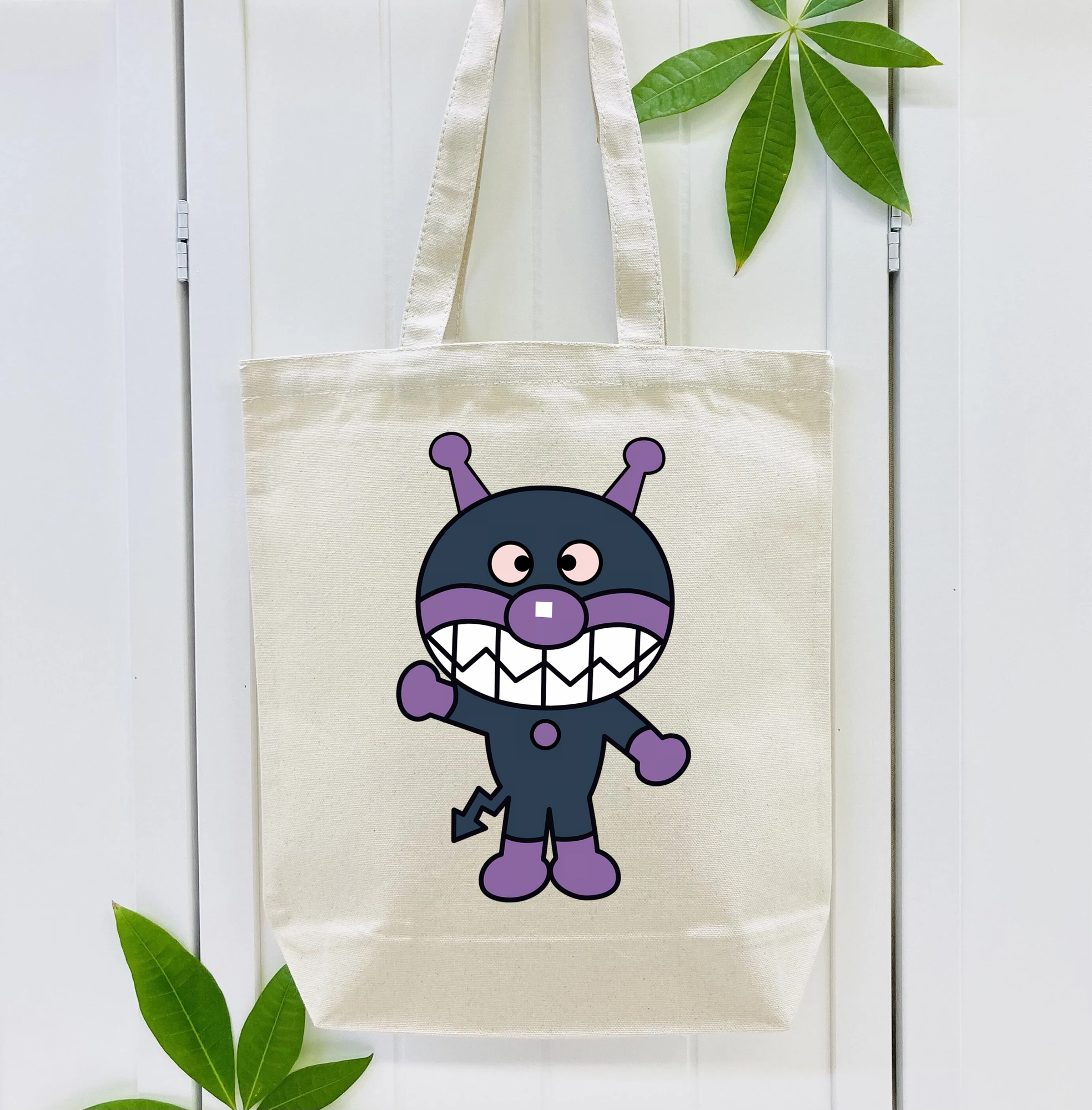 アンパンマン Anpanman 縦型キャンバス生地手提げバッグ　トートバッグ