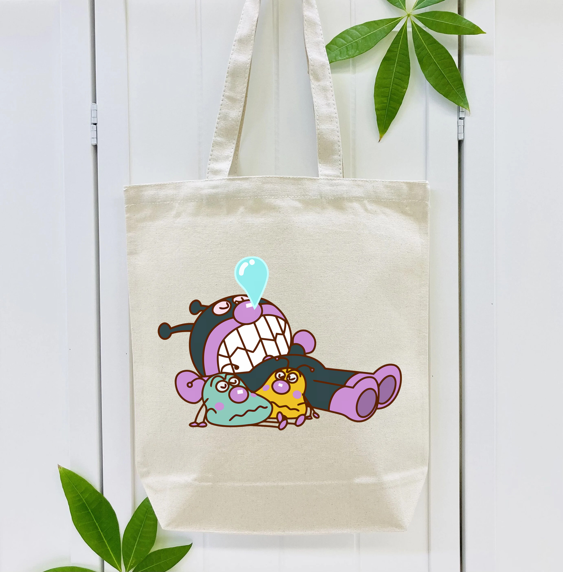 アンパンマン Anpanman 縦型キャンバス生地手提げバッグ　トートバッグ