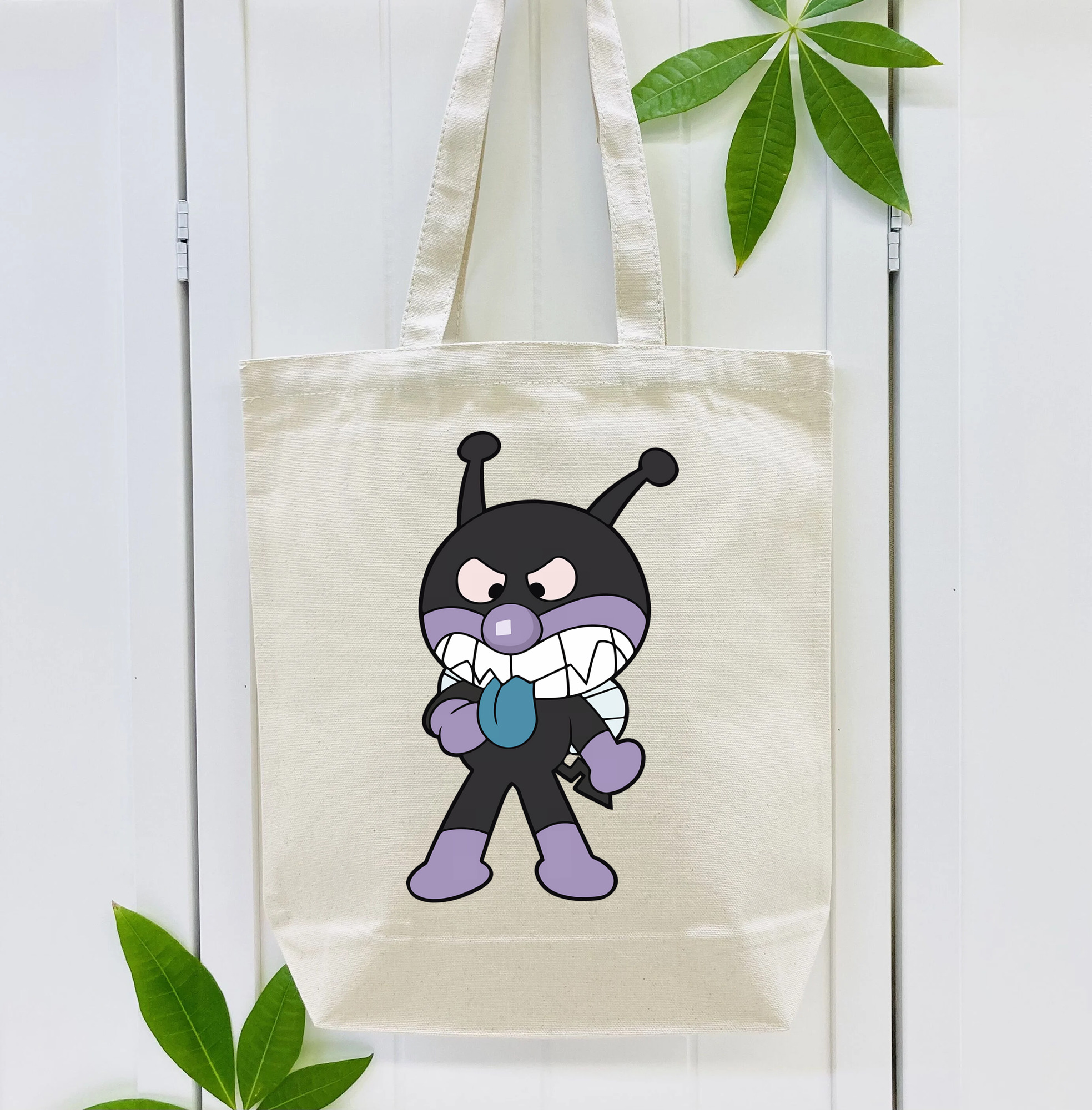 アンパンマン Anpanman 縦型キャンバス生地手提げバッグ　トートバッグ