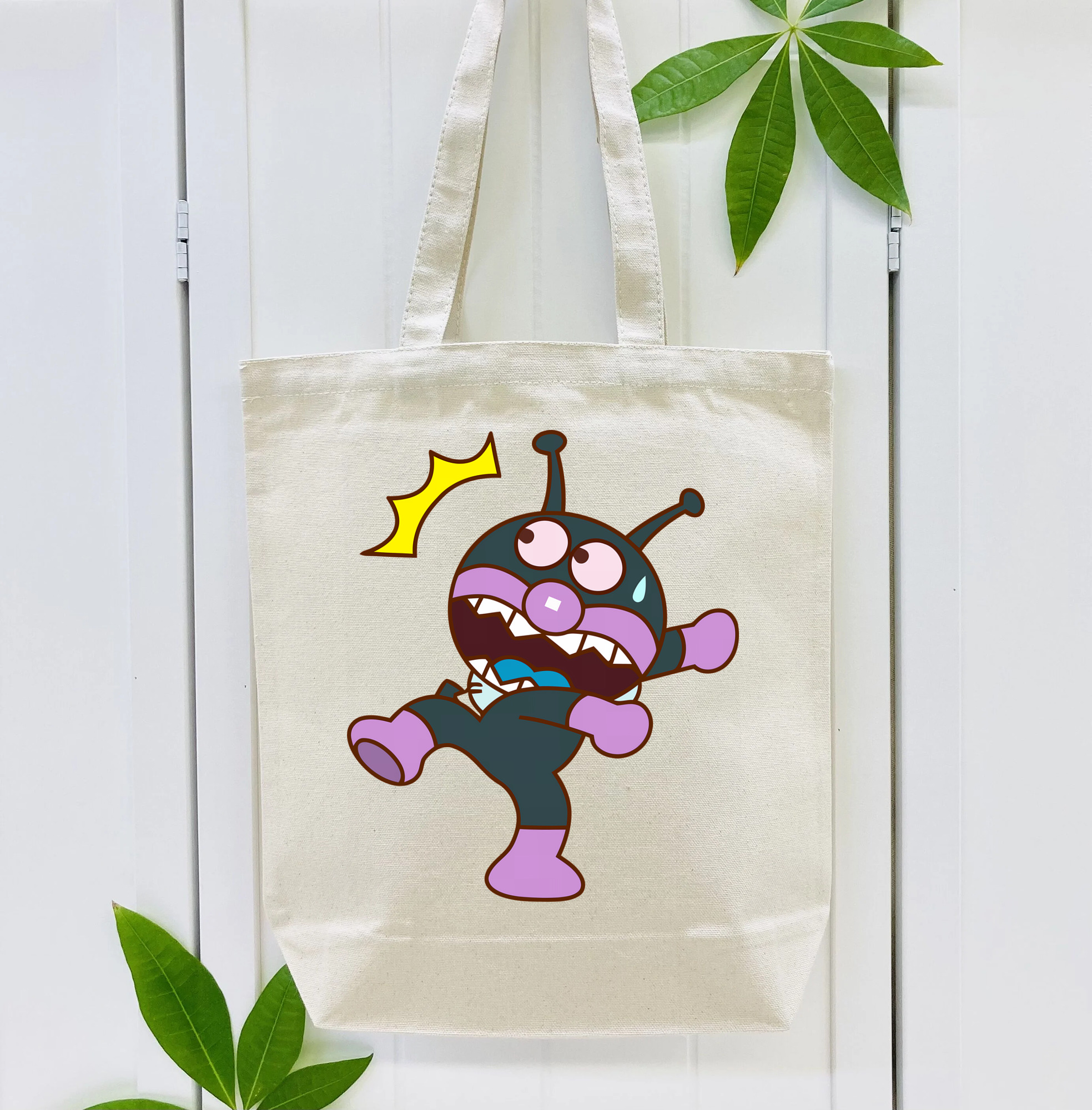 アンパンマン Anpanman 縦型キャンバス生地手提げバッグ　トートバッグ