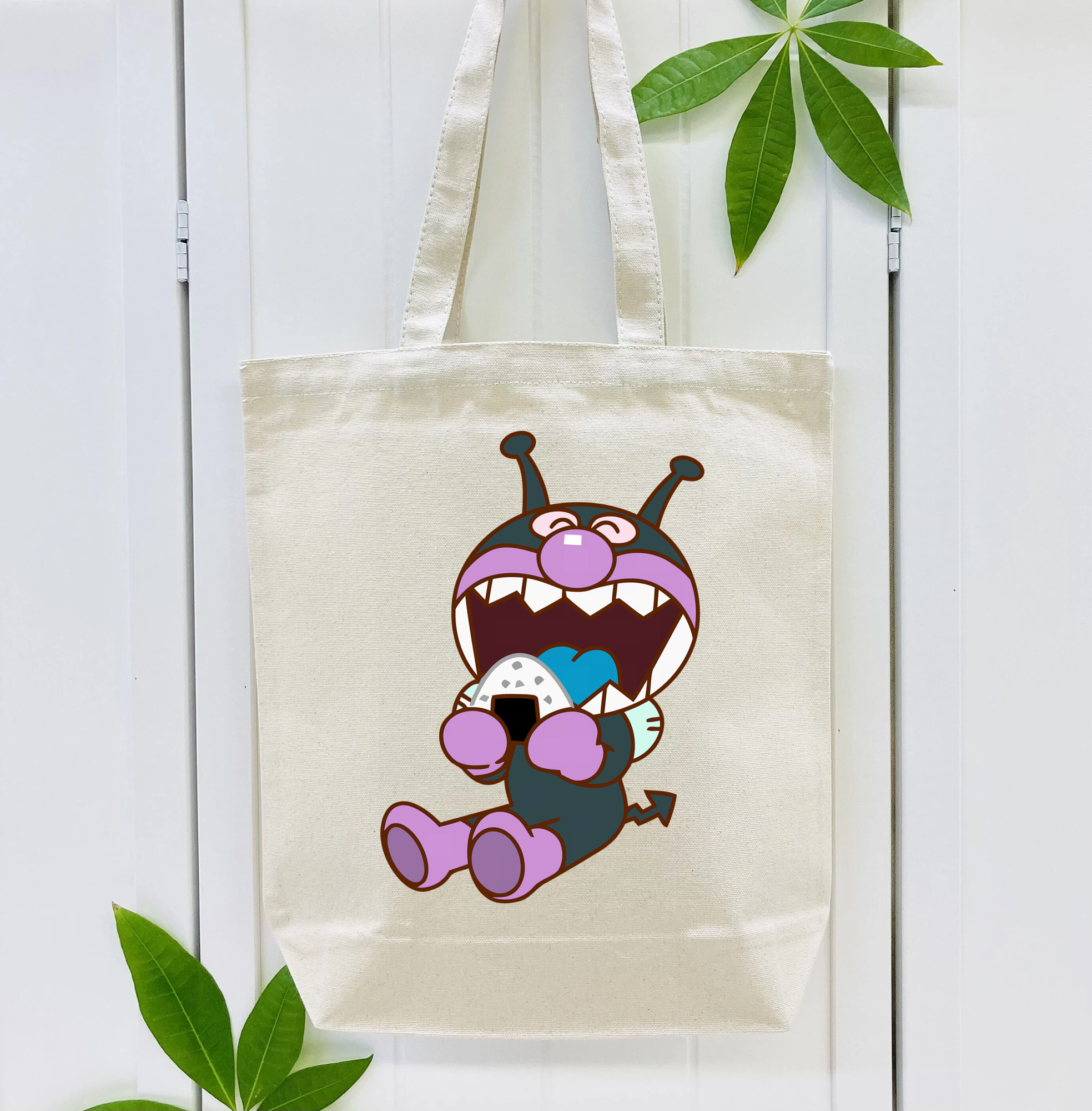 アンパンマン Anpanman 縦型キャンバス生地手提げバッグ　トートバッグ