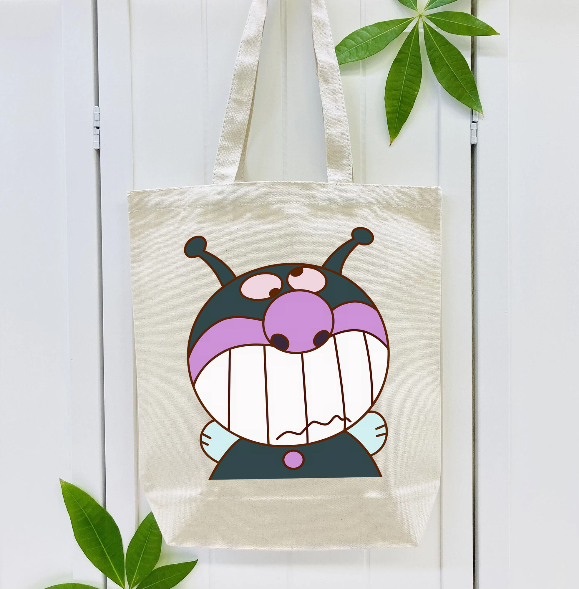 アンパンマン Anpanman 縦型キャンバス生地手提げバッグ　トートバッグ