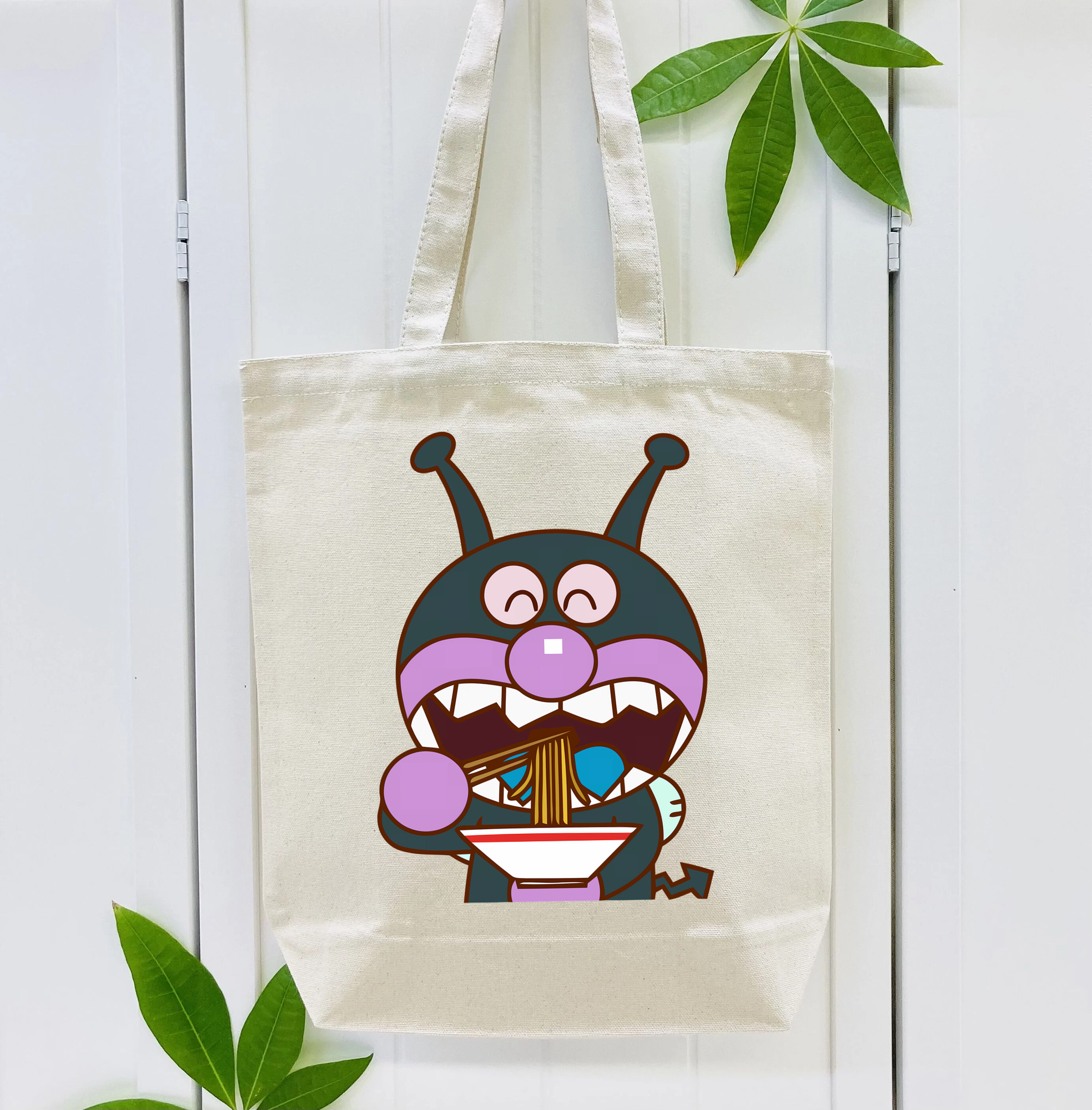 アンパンマン Anpanman 縦型キャンバス生地手提げバッグ　トートバッグ