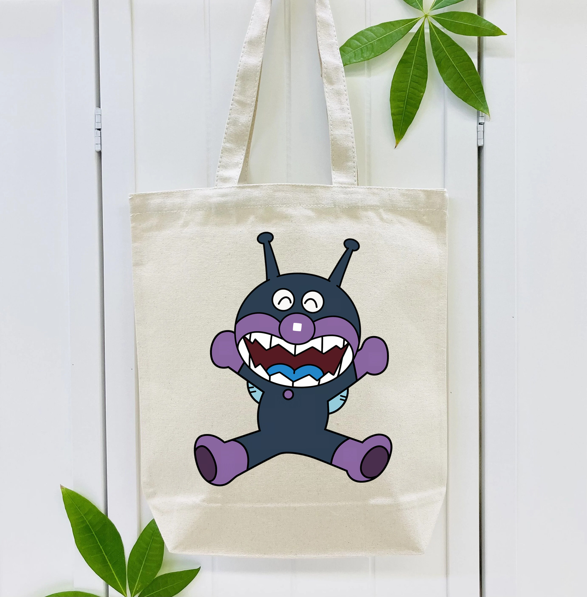 アンパンマン Anpanman 縦型キャンバス生地手提げバッグ　トートバッグ