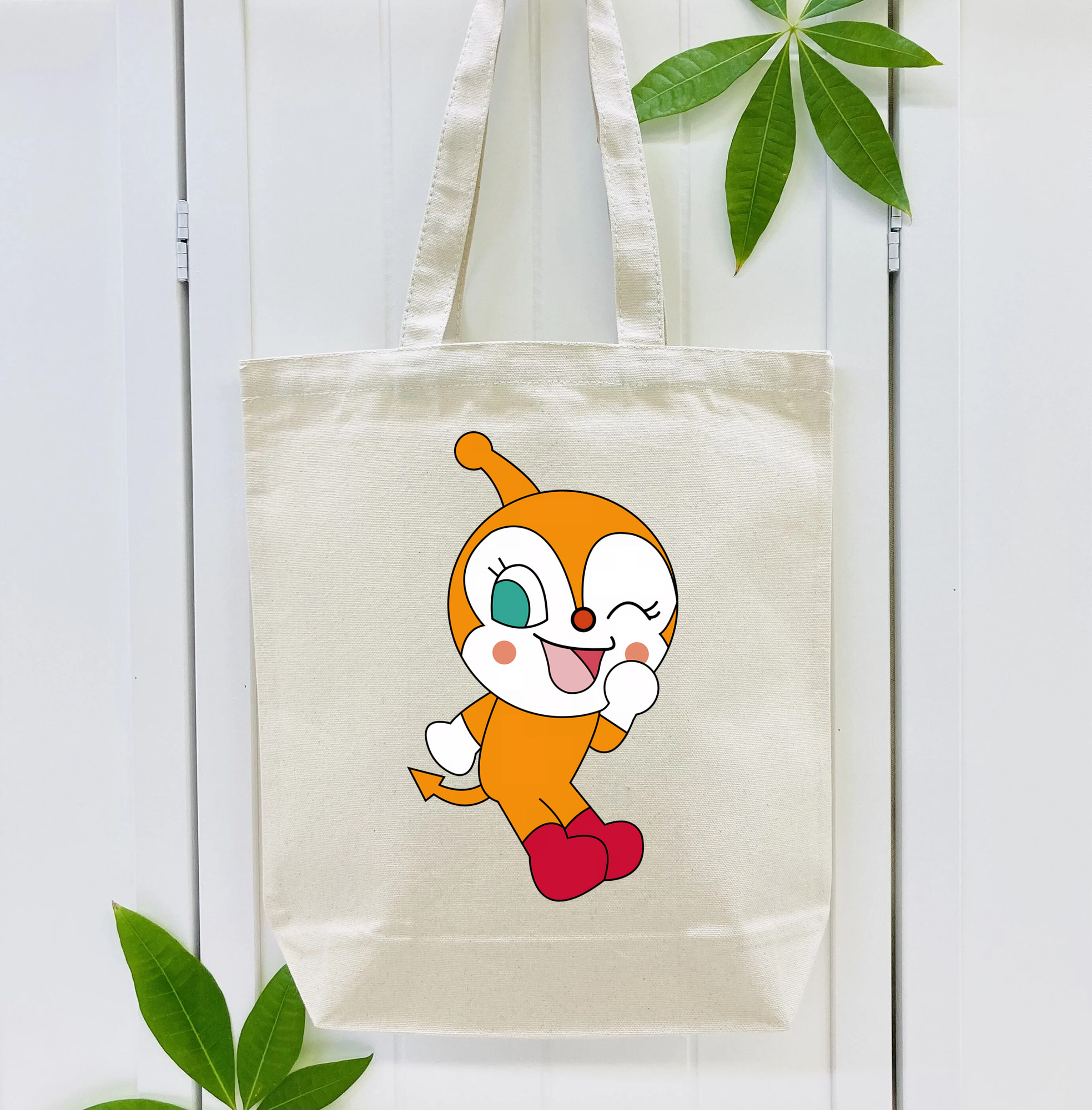 アンパンマン Anpanman 縦型キャンバス生地手提げバッグ　トートバッグ