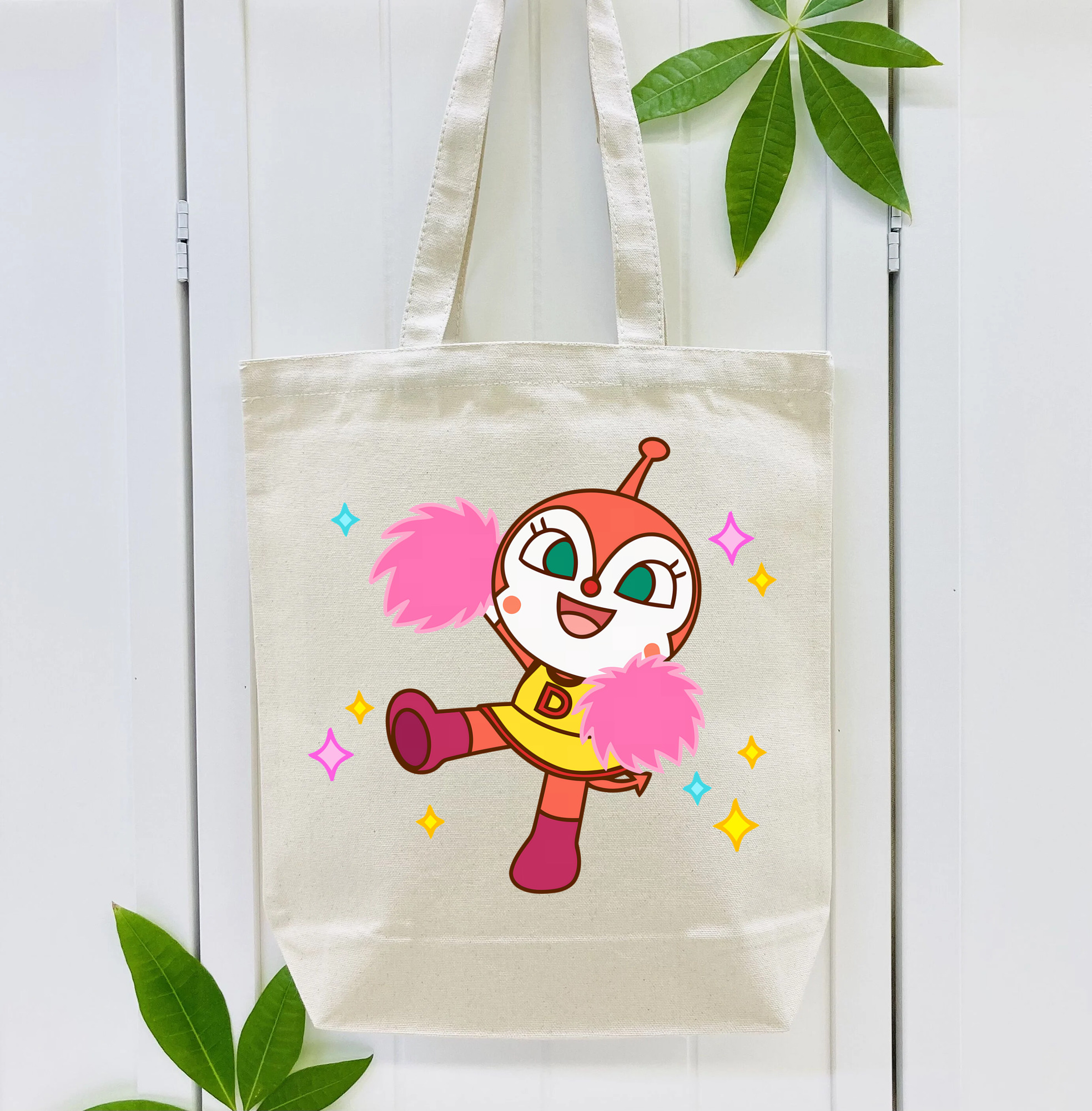 アンパンマン Anpanman 縦型キャンバス生地手提げバッグ　トートバッグ