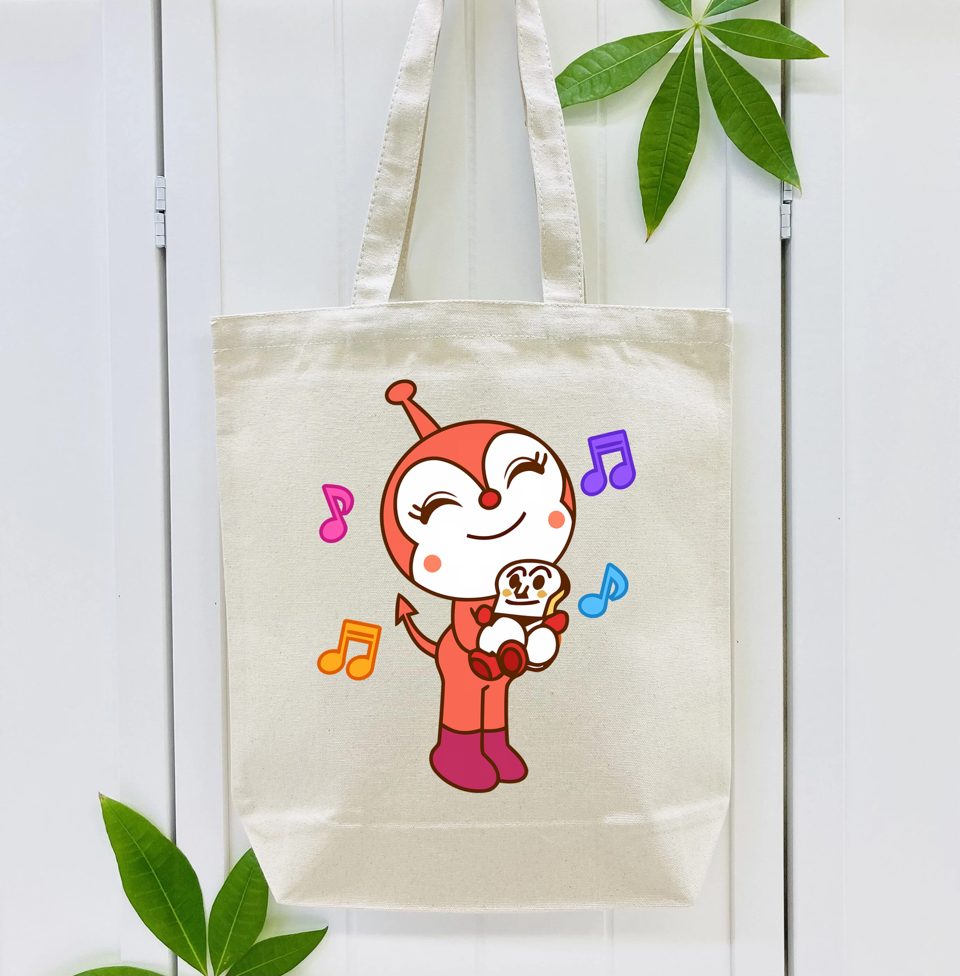 アンパンマン Anpanman 縦型キャンバス生地手提げバッグ　トートバッグ