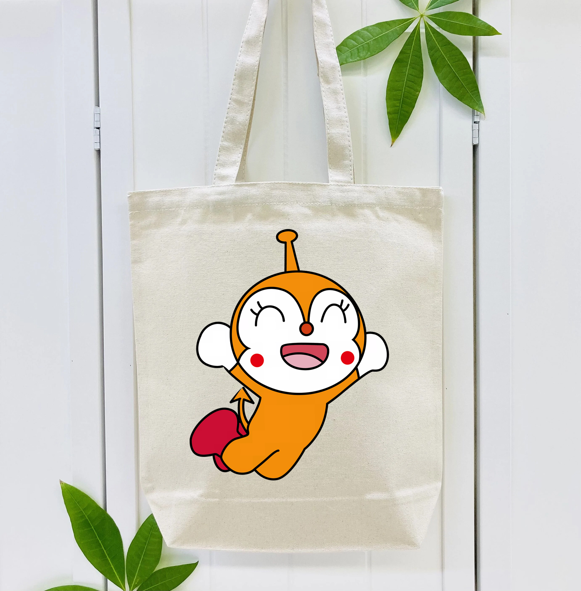 アンパンマン Anpanman 縦型キャンバス生地手提げバッグ　トートバッグ