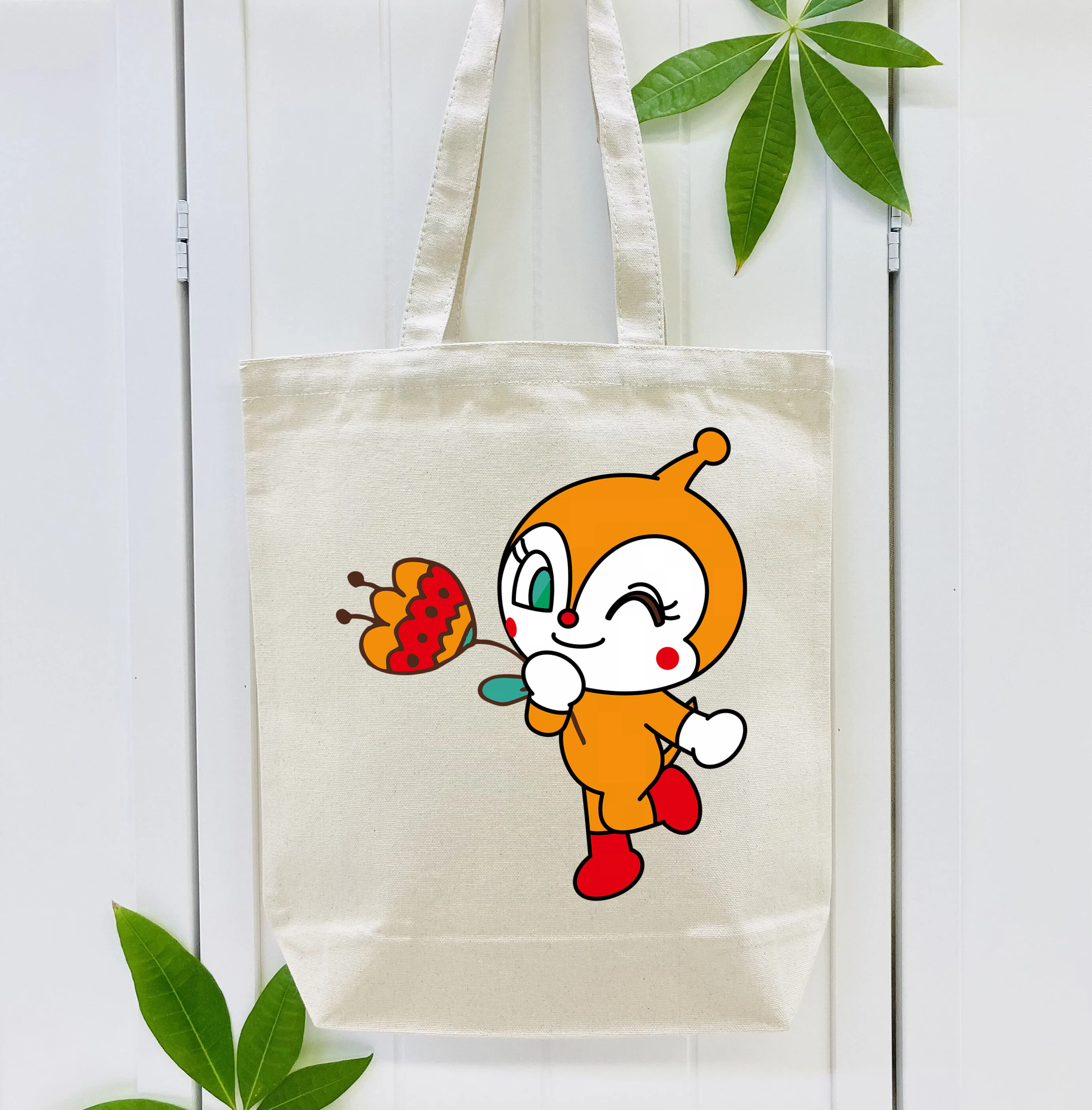 アンパンマン Anpanman 縦型キャンバス生地手提げバッグ　トートバッグ