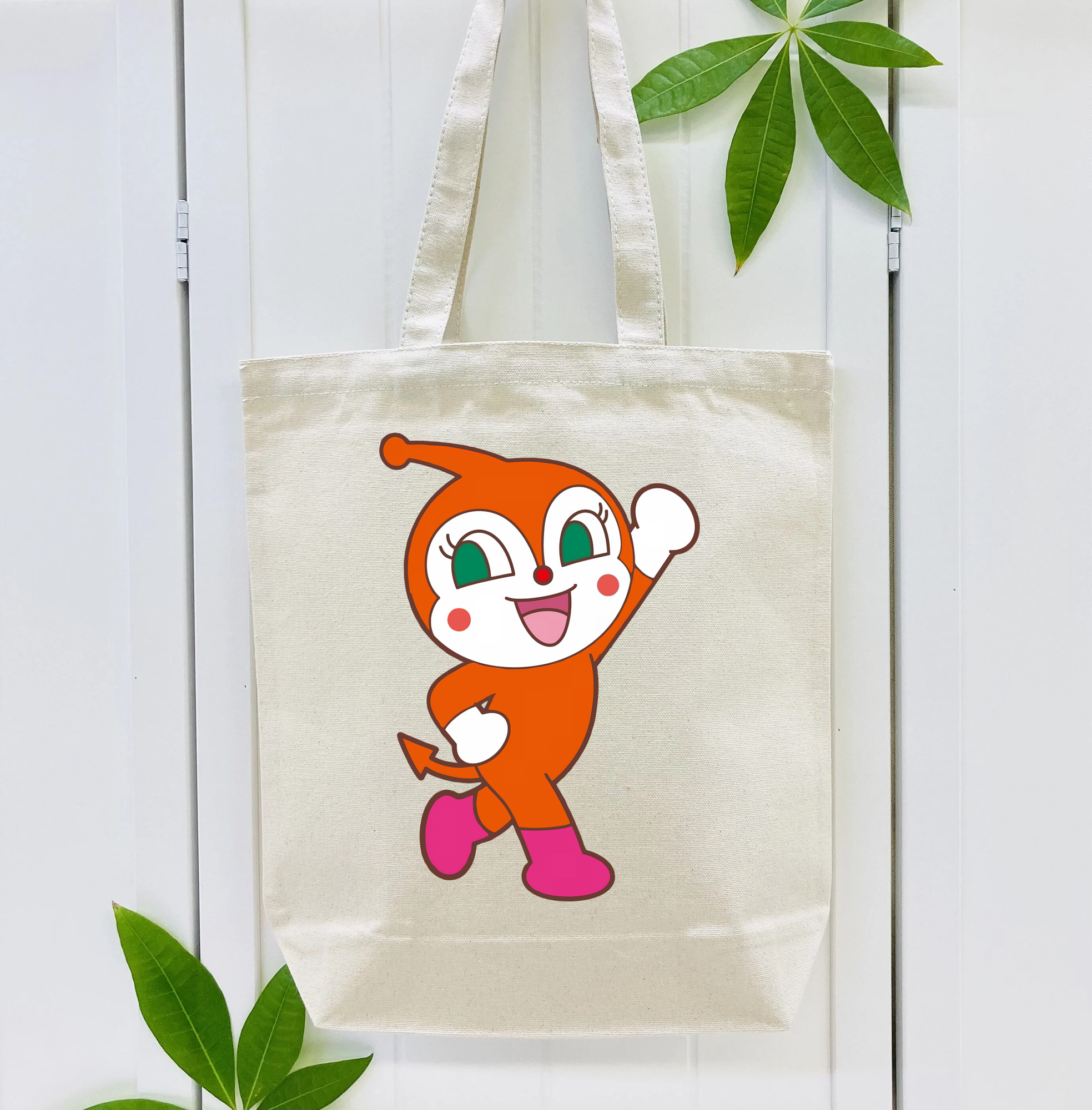 アンパンマン Anpanman 縦型キャンバス生地手提げバッグ　トートバッグ