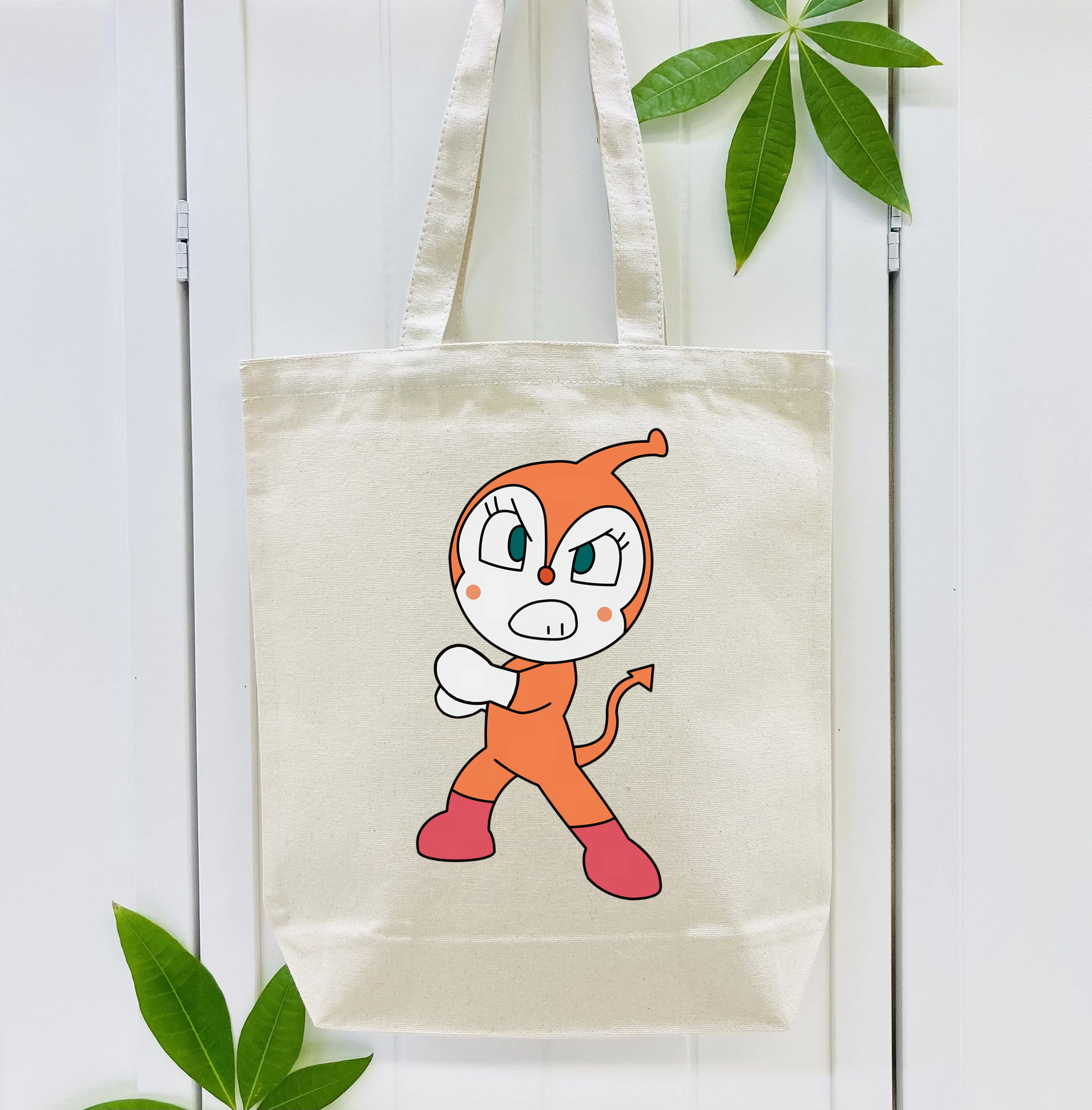 アンパンマン Anpanman 縦型キャンバス生地手提げバッグ　トートバッグ